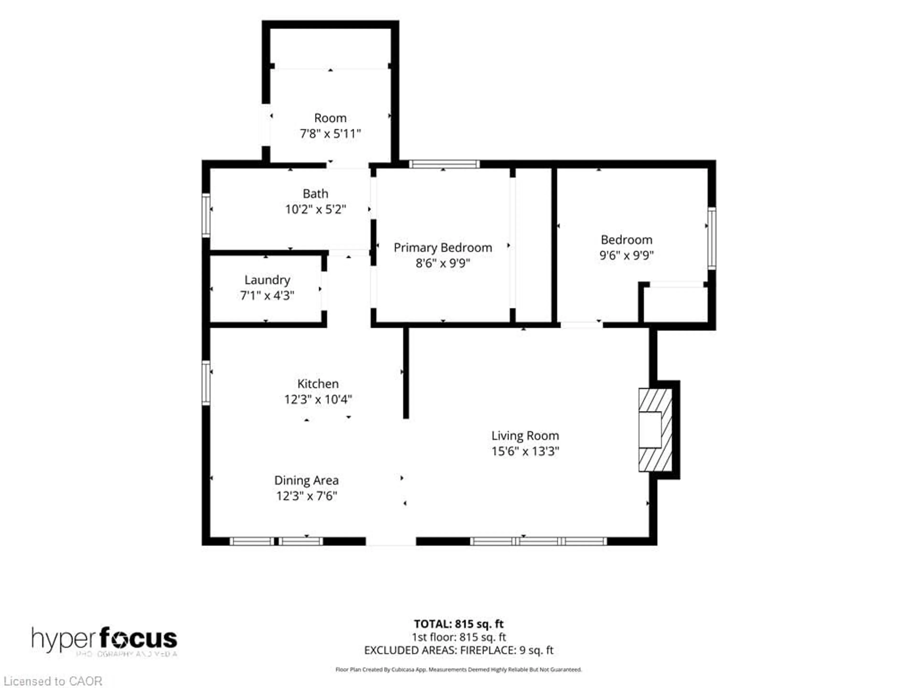 Floor plan for Rd, Dunnville Ontario N1A 2W8