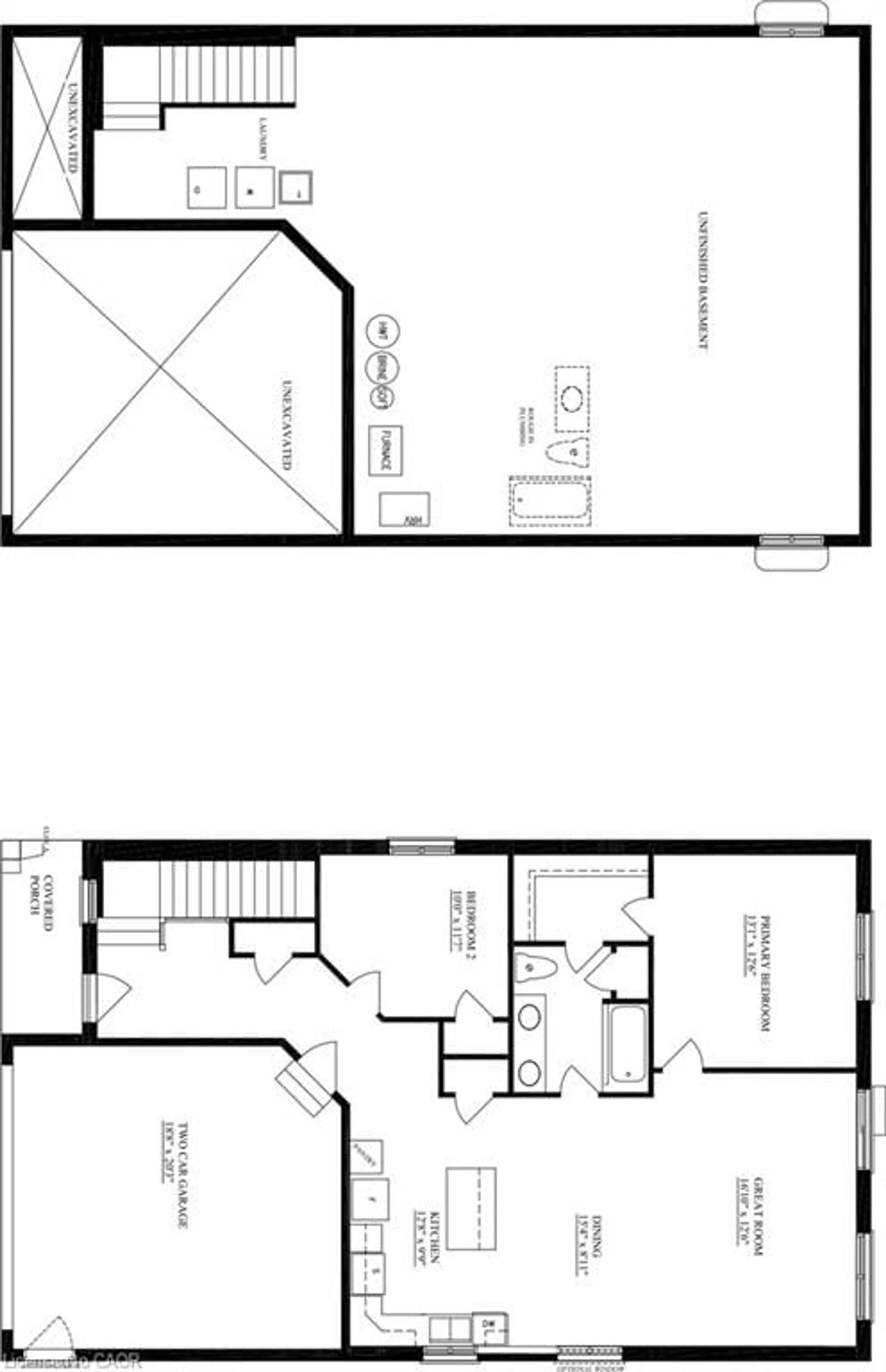 Floor plan for LOT 42 Featherstone St, Listowel Ontario N4W 2C1
