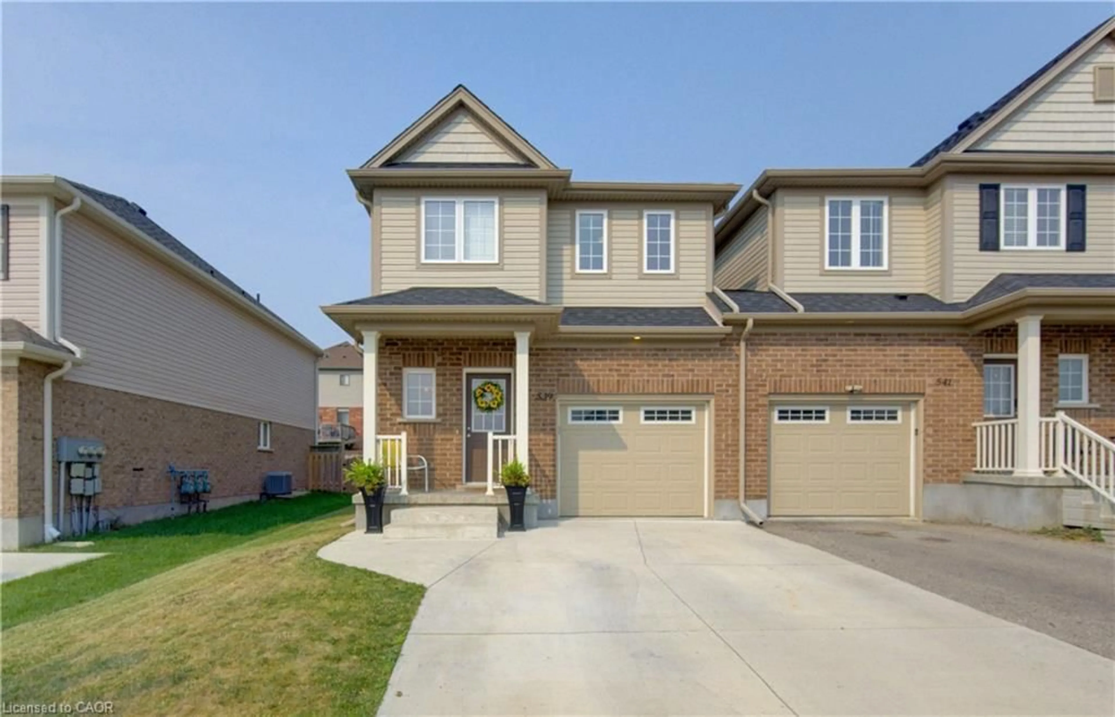 Home with brick exterior material, street for 539 Rivertrail Ave, Kitchener Ontario N2A 0K1