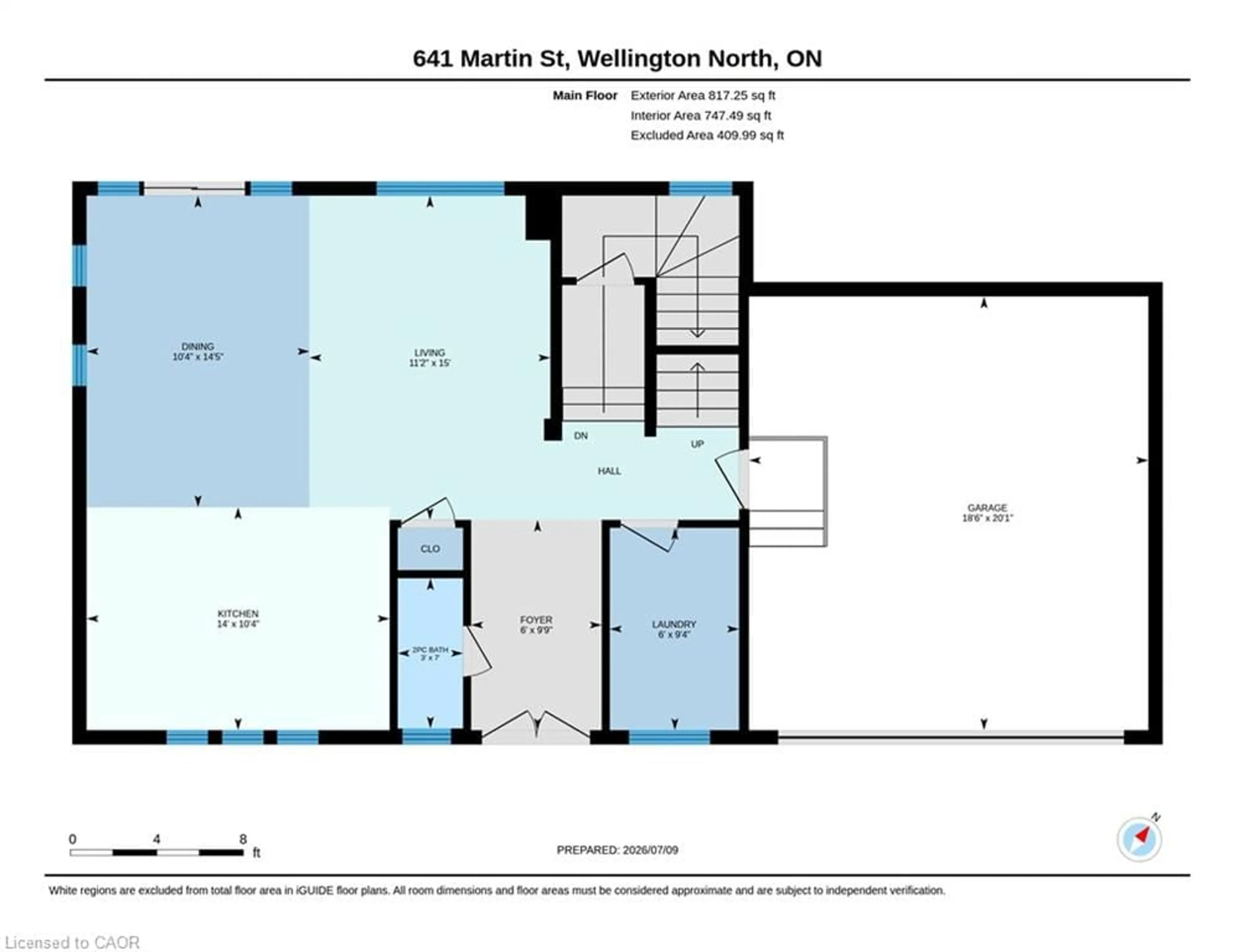 Floor plan for 641 Martin St, Mount Forest Ontario N0G 2L3