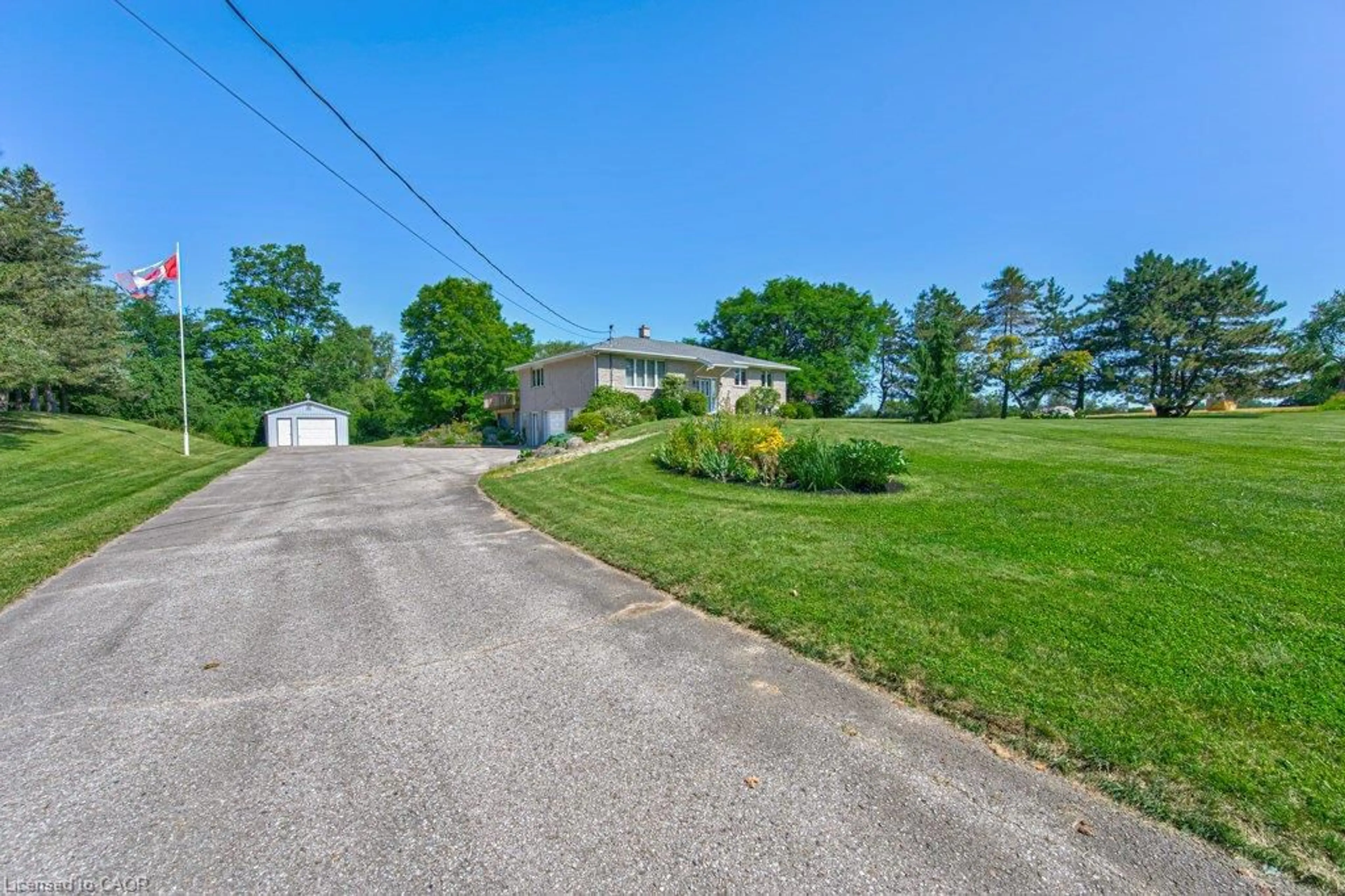 A pic from outside/outdoor area/front of a property/back of a property/a pic from drone, street for 7316 Wellington Rd 30 Rd, Guelph Ontario N1H 6J2