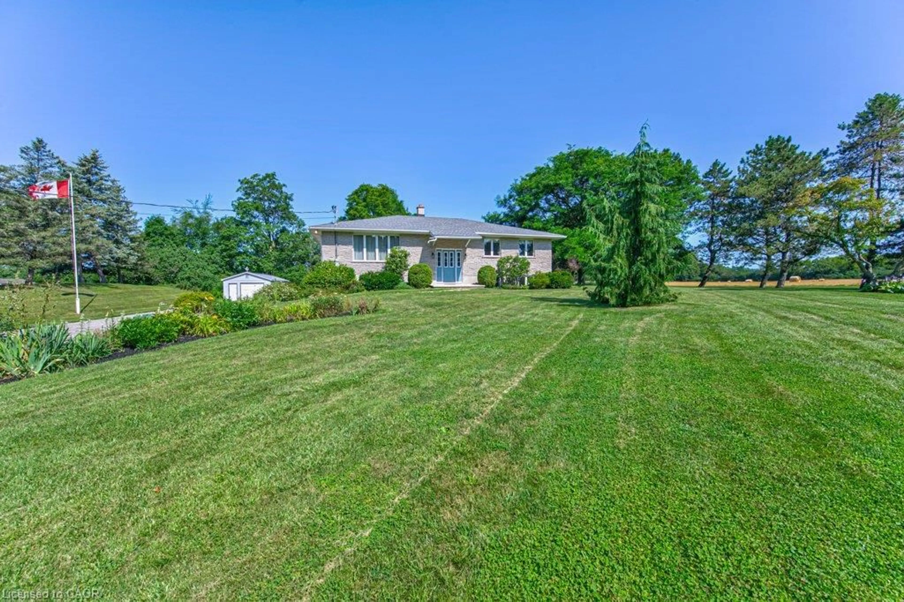A pic from outside/outdoor area/front of a property/back of a property/a pic from drone, water/lake/river/ocean view for 7316 Wellington Rd 30 Rd, Guelph Ontario N1H 6J2