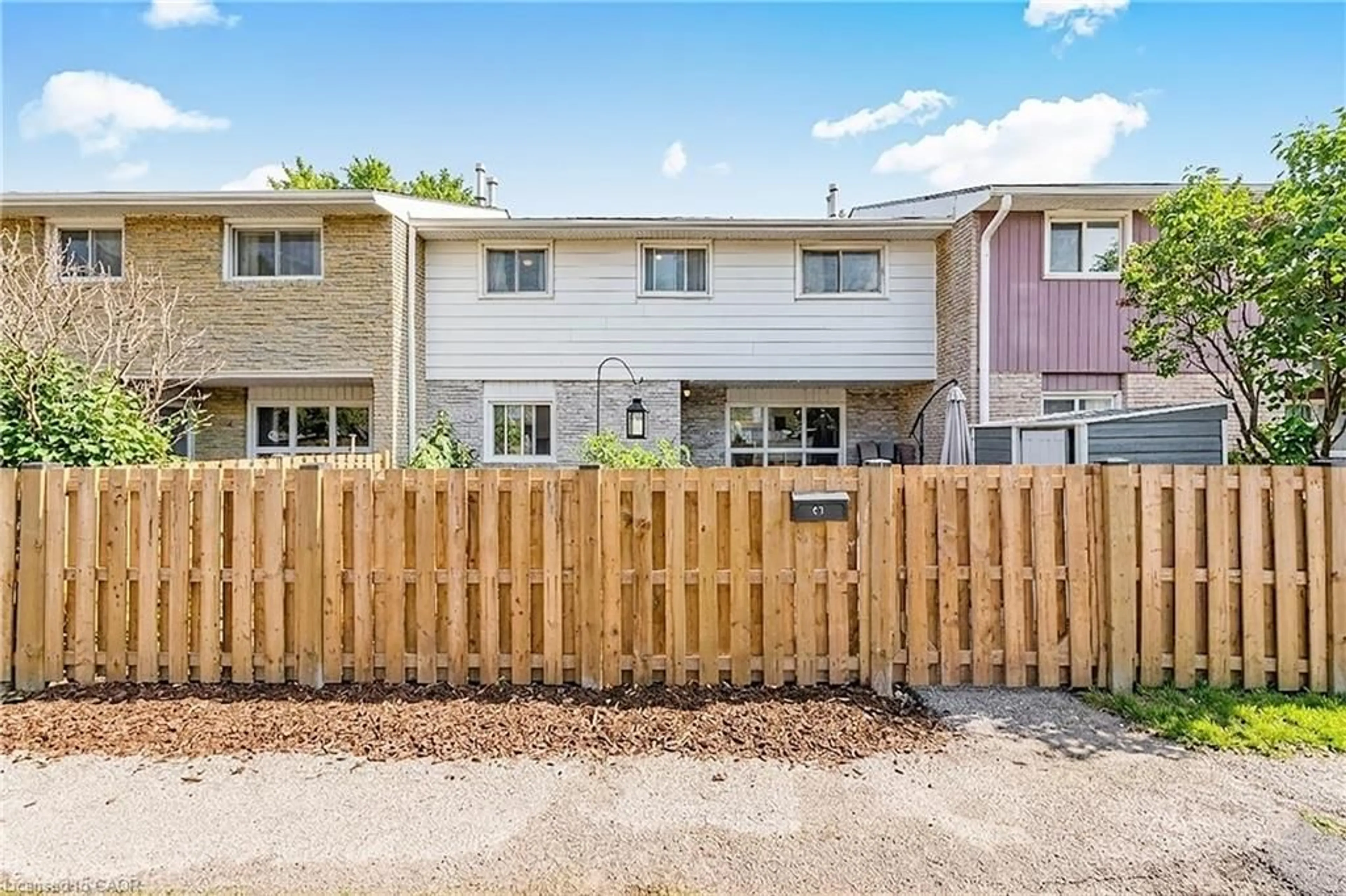 A pic from outside/outdoor area/front of a property/back of a property/a pic from drone, street for 423 Westwood Dr #43, Kitchener Ontario N2M 5B5