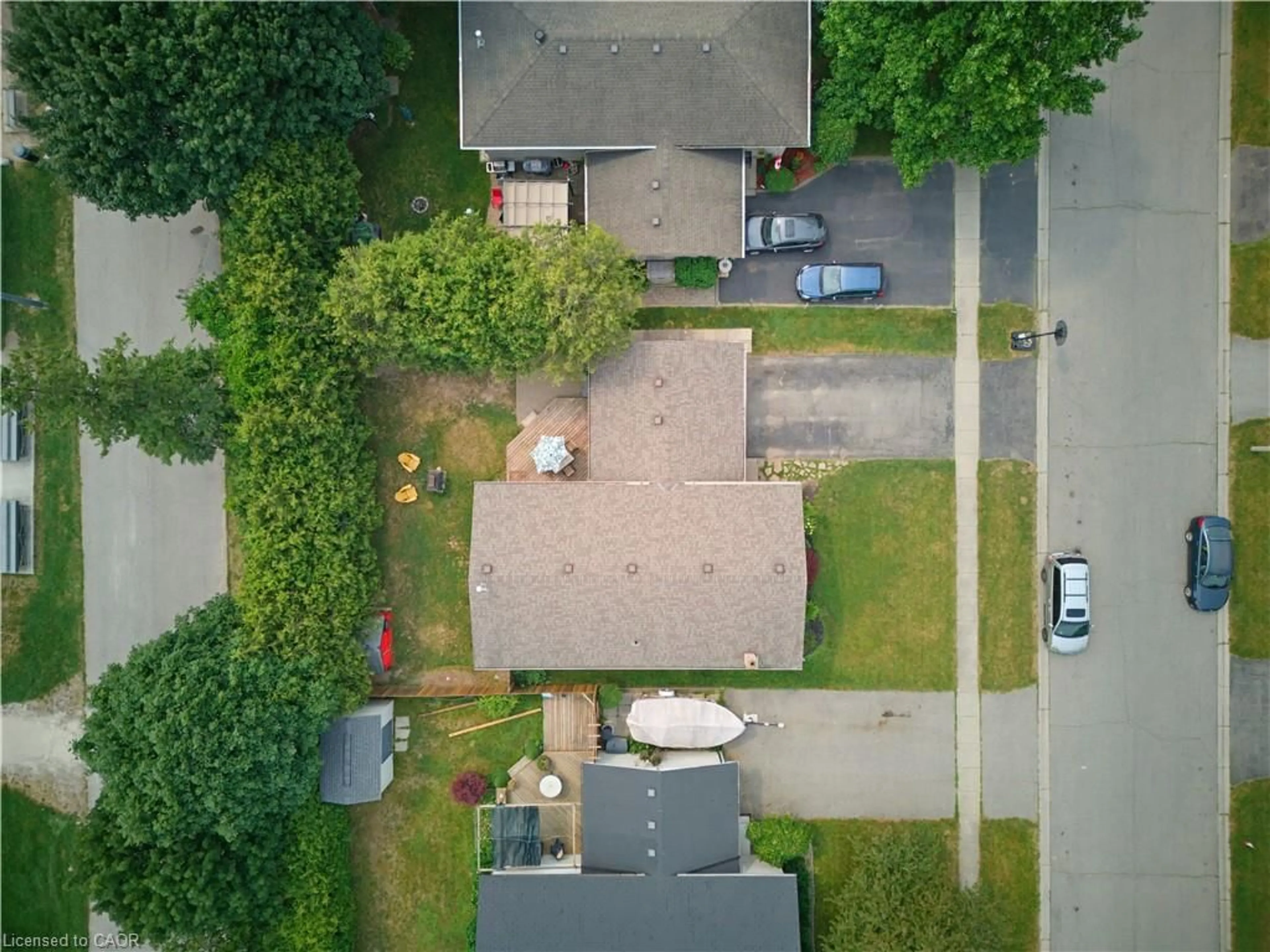 A pic from outside/outdoor area/front of a property/back of a property/a pic from drone, street for 24 Edward Ave, St. George Ontario N0E 1N0
