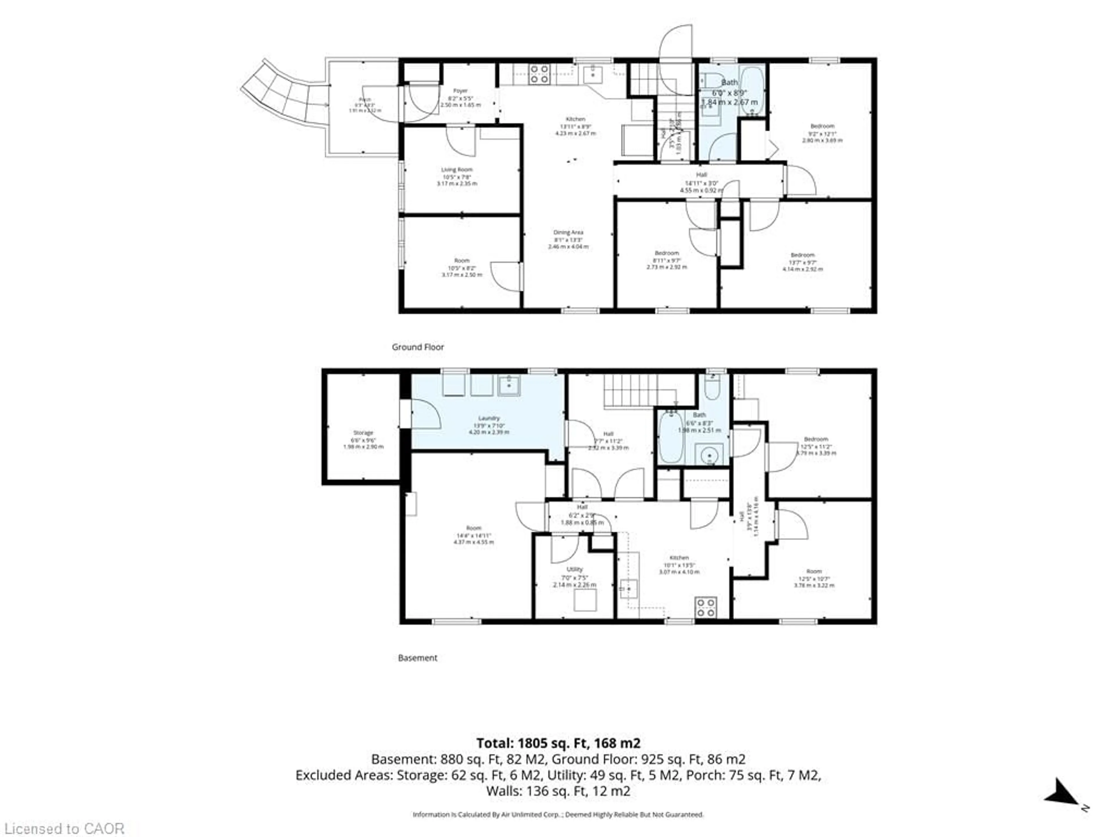 Floor plan for 106 Flora Dr, Toronto Ontario M1P 1A8