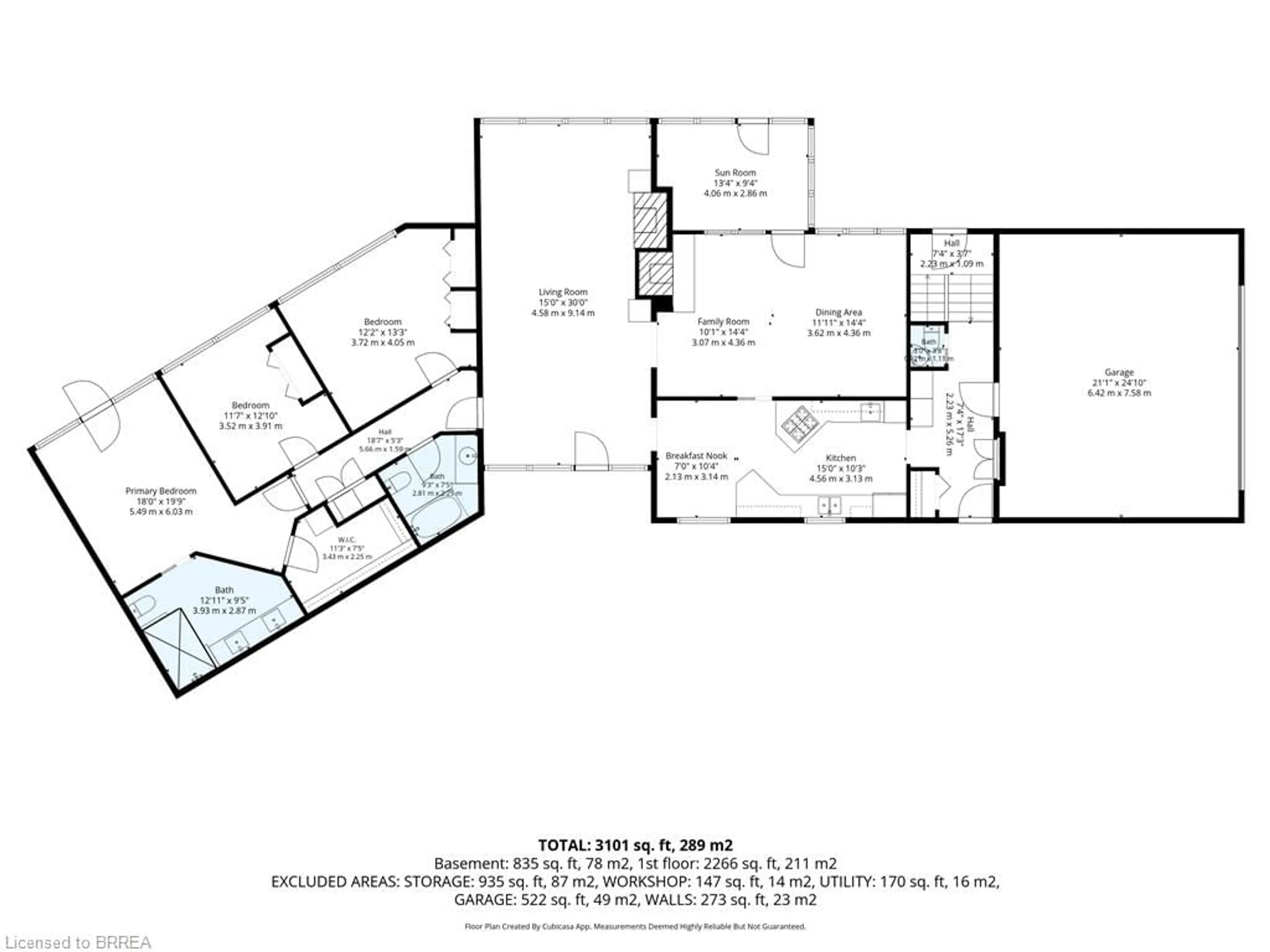 Floor plan for 7 Gaywood Gdns, Brantford Ontario N3T 5J7