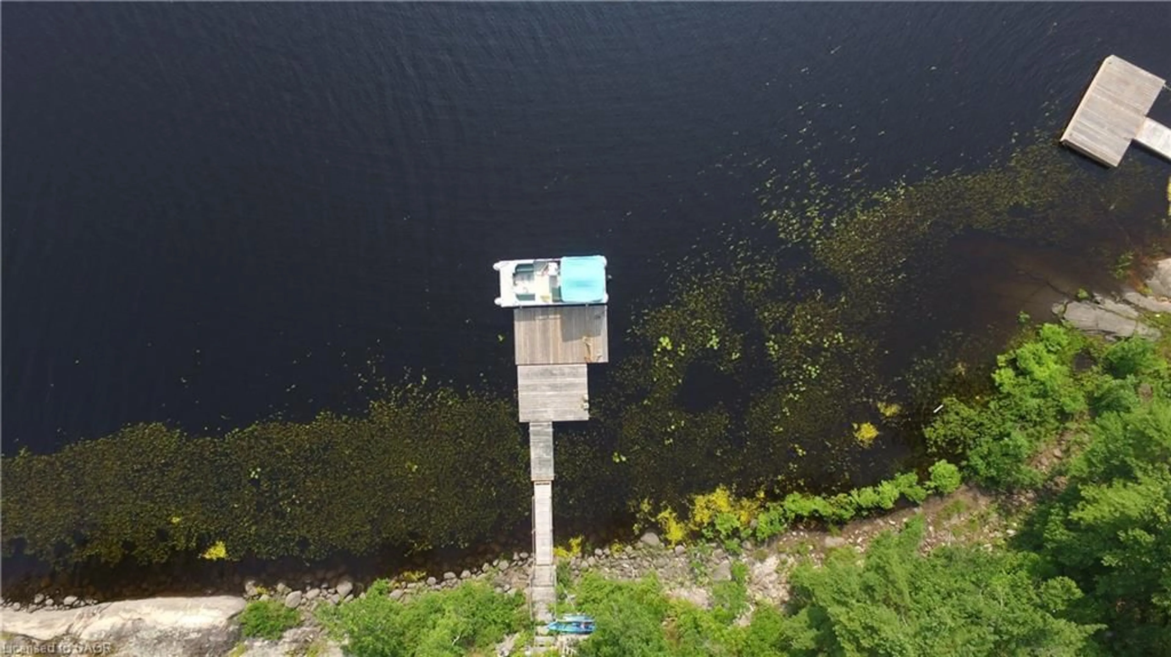 A pic from outside/outdoor area/front of a property/back of a property/a pic from drone, water/lake/river/ocean view for 244 Riverview Dr, Alban Ontario P0M 1A0