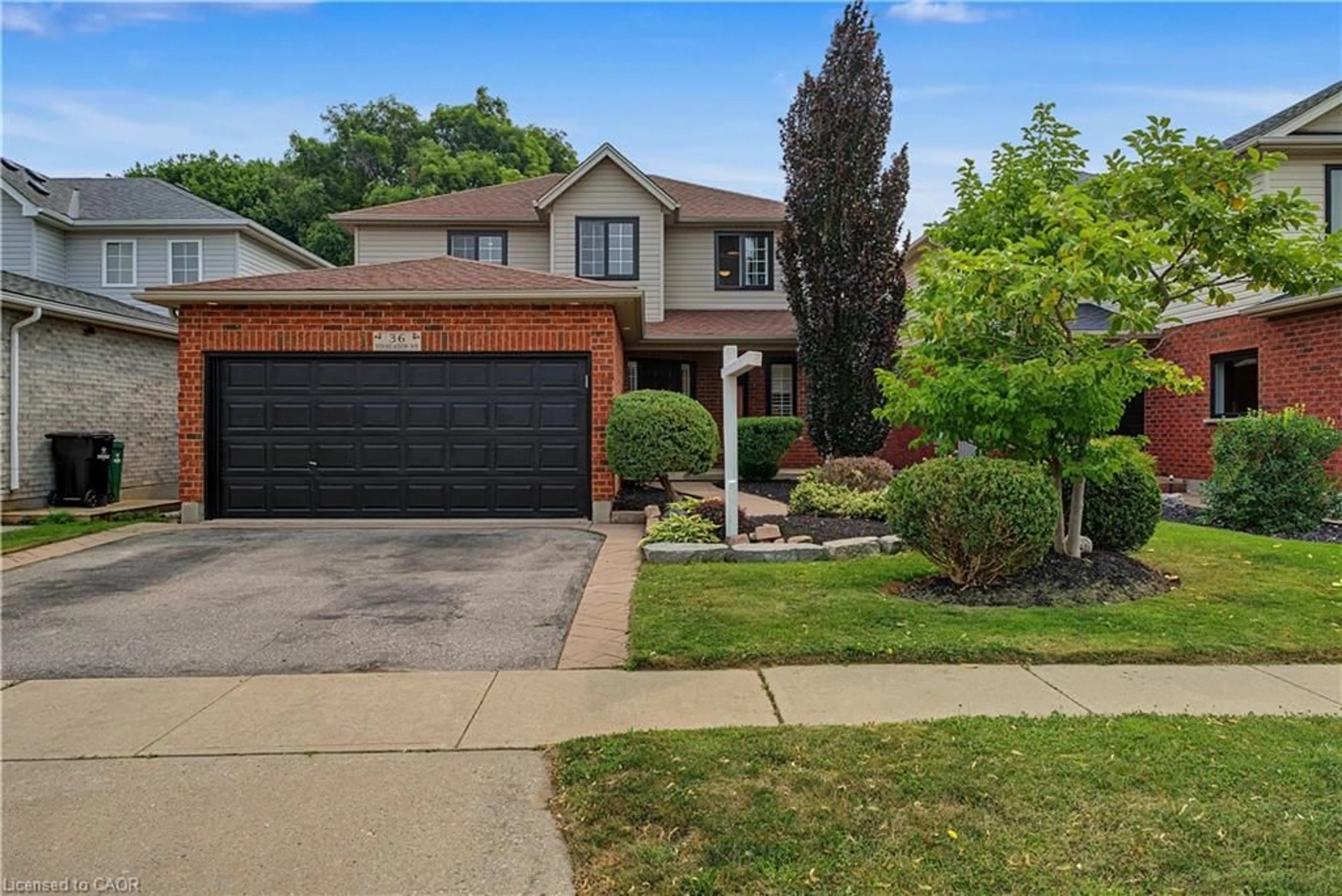Home with brick exterior material, street for 36 Foxmeadow Rd, Cambridge Ontario N1P 1J2