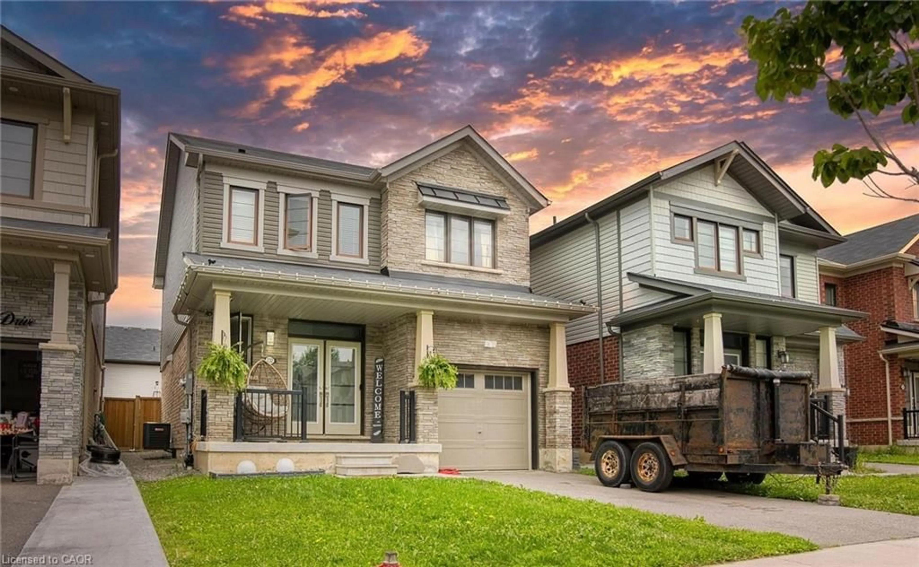 Home with brick exterior material, street for 232 Bedrock Dr, Stoney Creek Ontario L8J 0M2