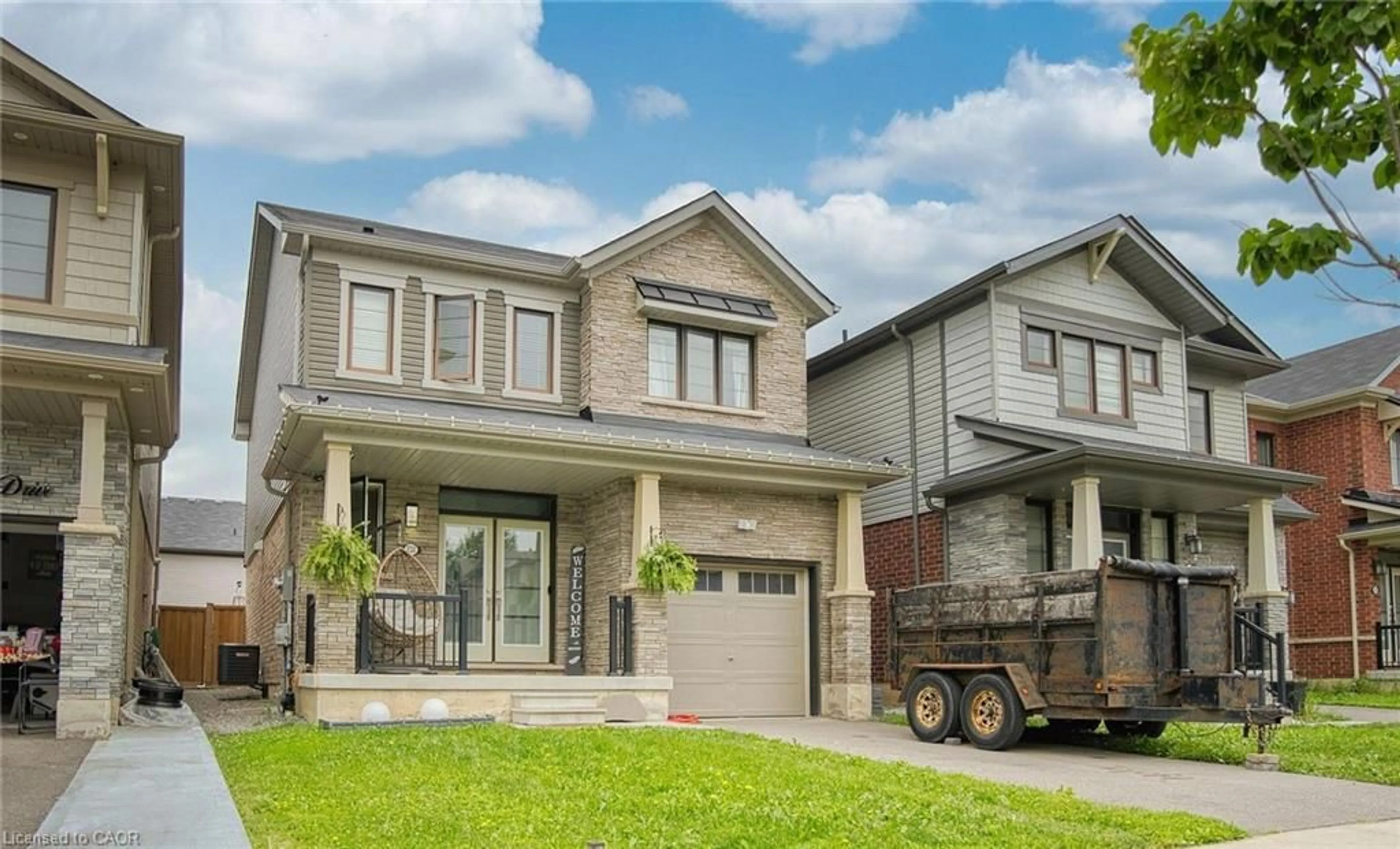 Home with brick exterior material, street for 232 Bedrock Dr, Stoney Creek Ontario L8J 0M2