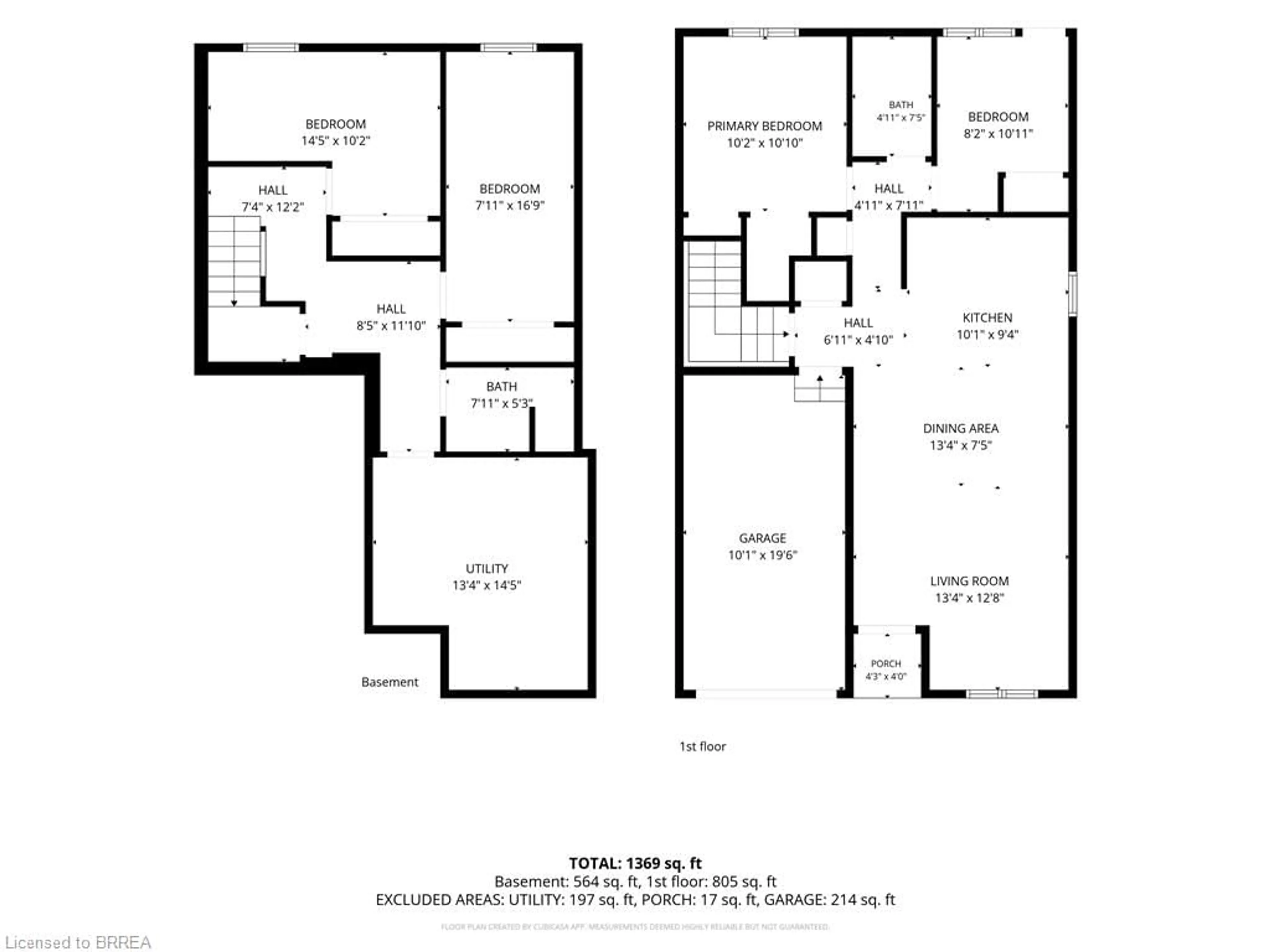 Floor plan for 58 Waterloo St #4, Brantford Ontario N3T 3R8