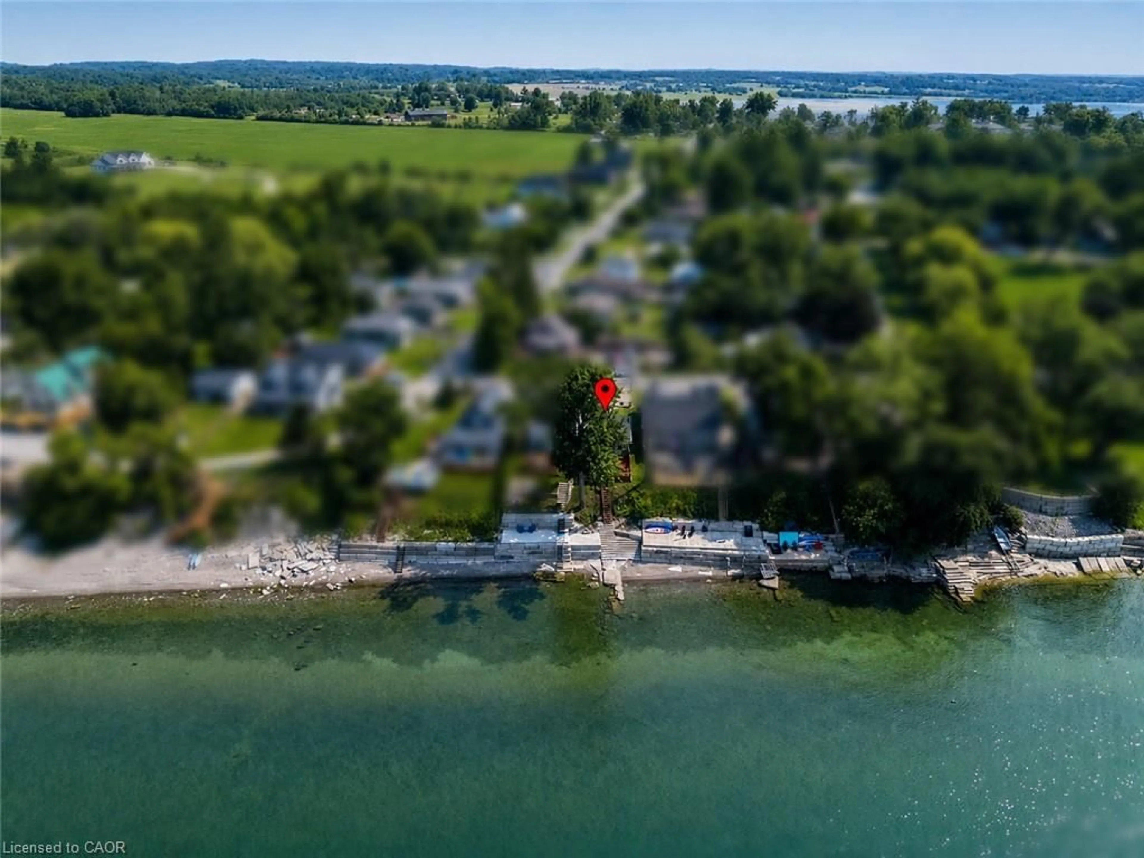 A pic from outside/outdoor area/front of a property/back of a property/a pic from drone, water/lake/river/ocean view for 6 Lakeside Dr, Nanticoke Ontario N0A 1L0
