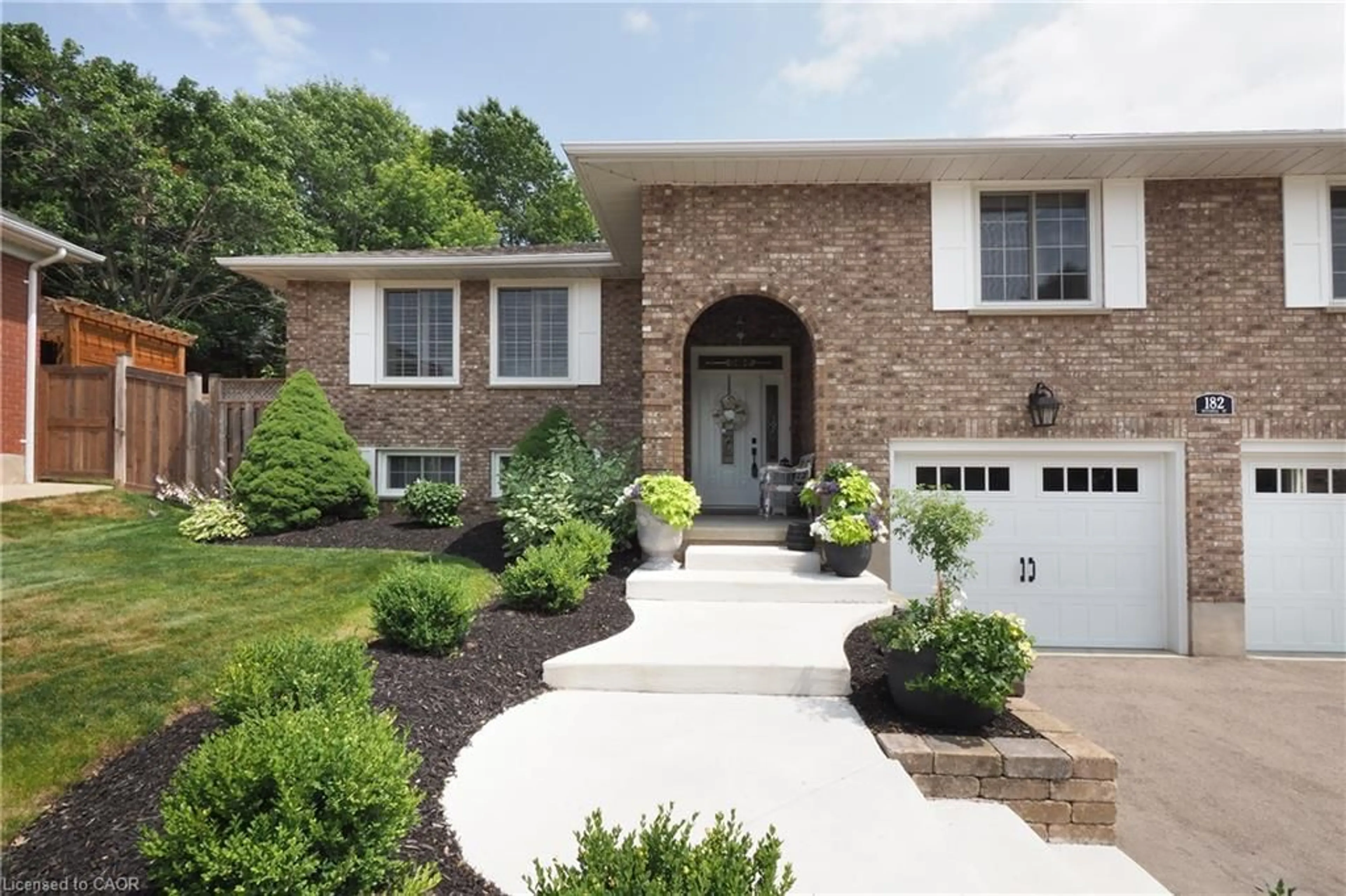 Home with brick exterior material, street for 182 Mitchell St, Ayr Ontario N0B 1E0