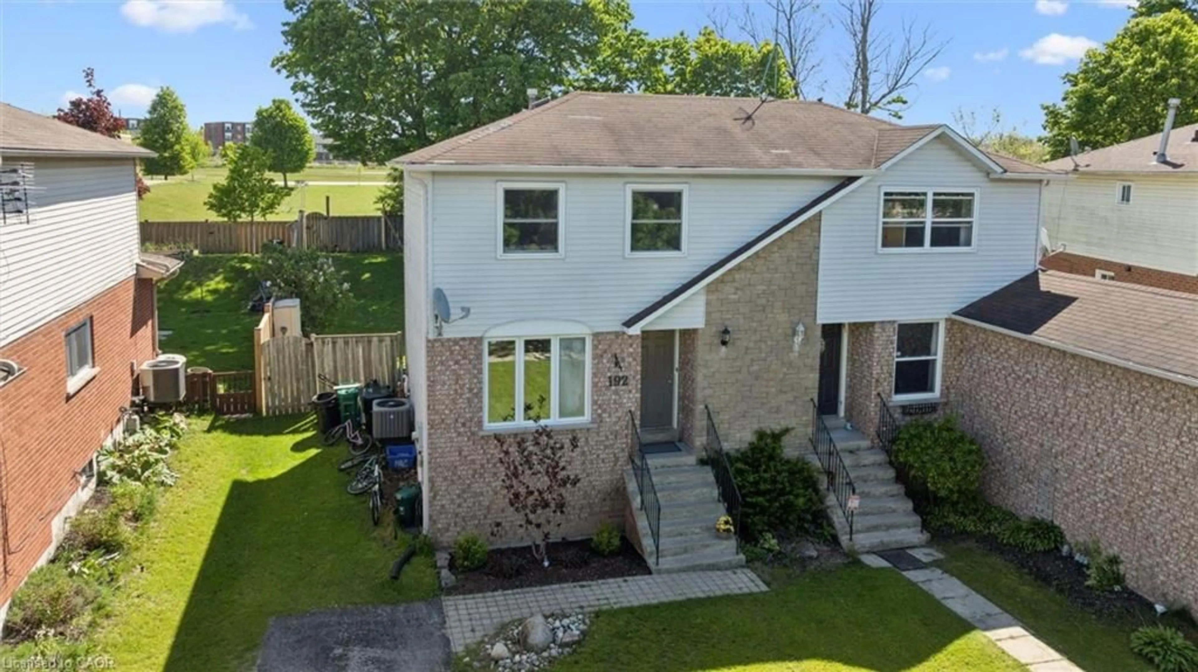 A pic from outside/outdoor area/front of a property/back of a property/a pic from drone, street for 192 Nith River Way, Ayr Ontario N0B 1E0