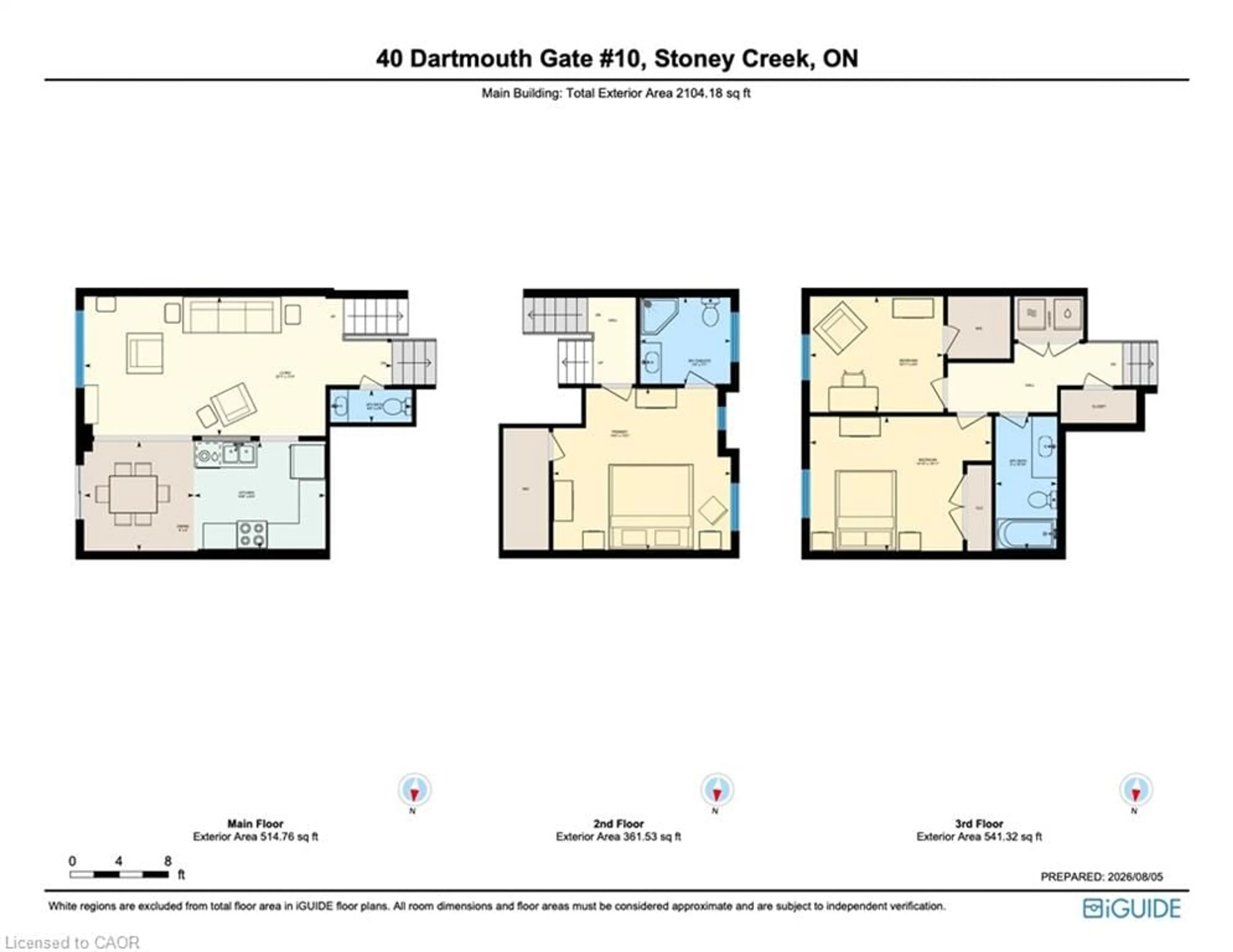 Floor plan for 40 Dartmouth Gate #10, Stoney Creek Ontario L8E 0C4