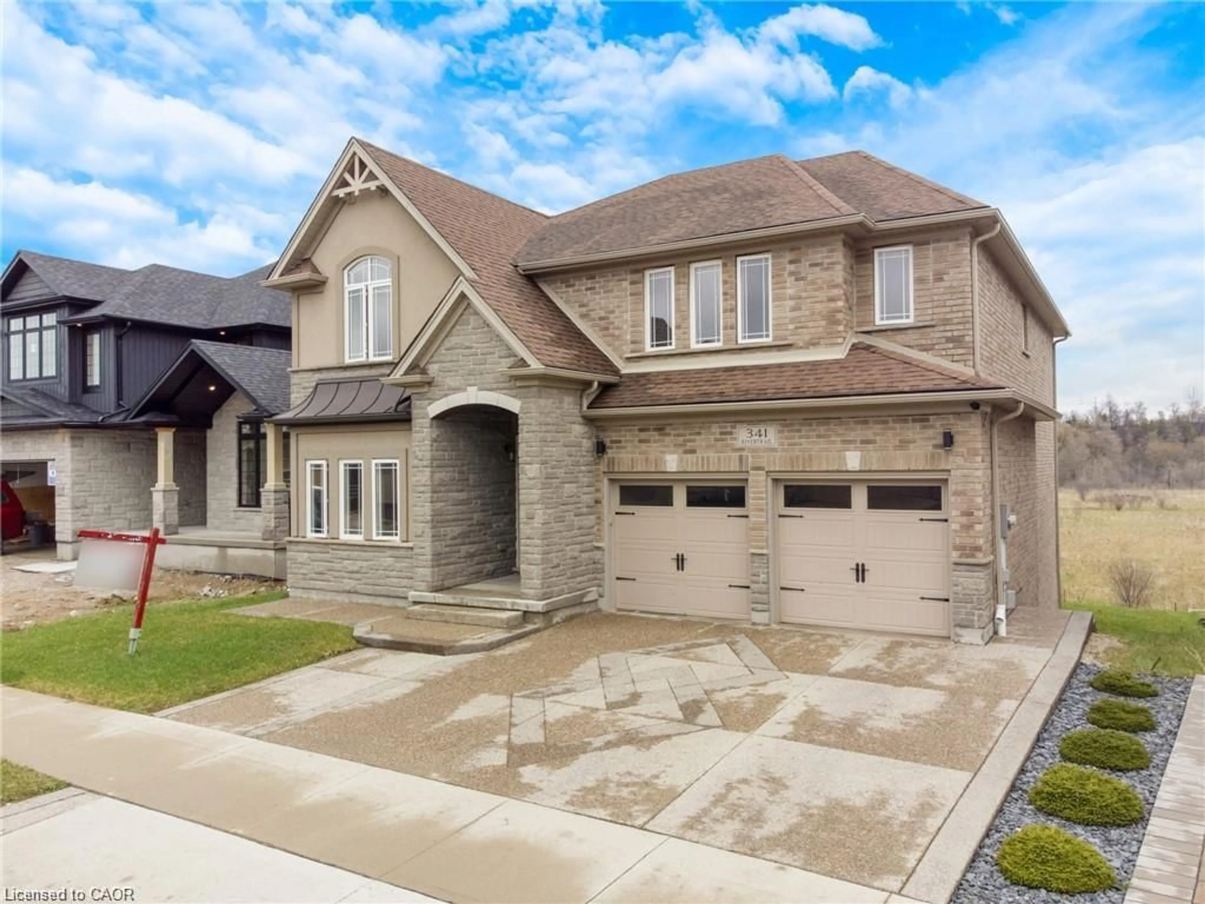 Home with brick exterior material, street for 341 Rivertrail Ave, Kitchener Ontario N2A 0K4