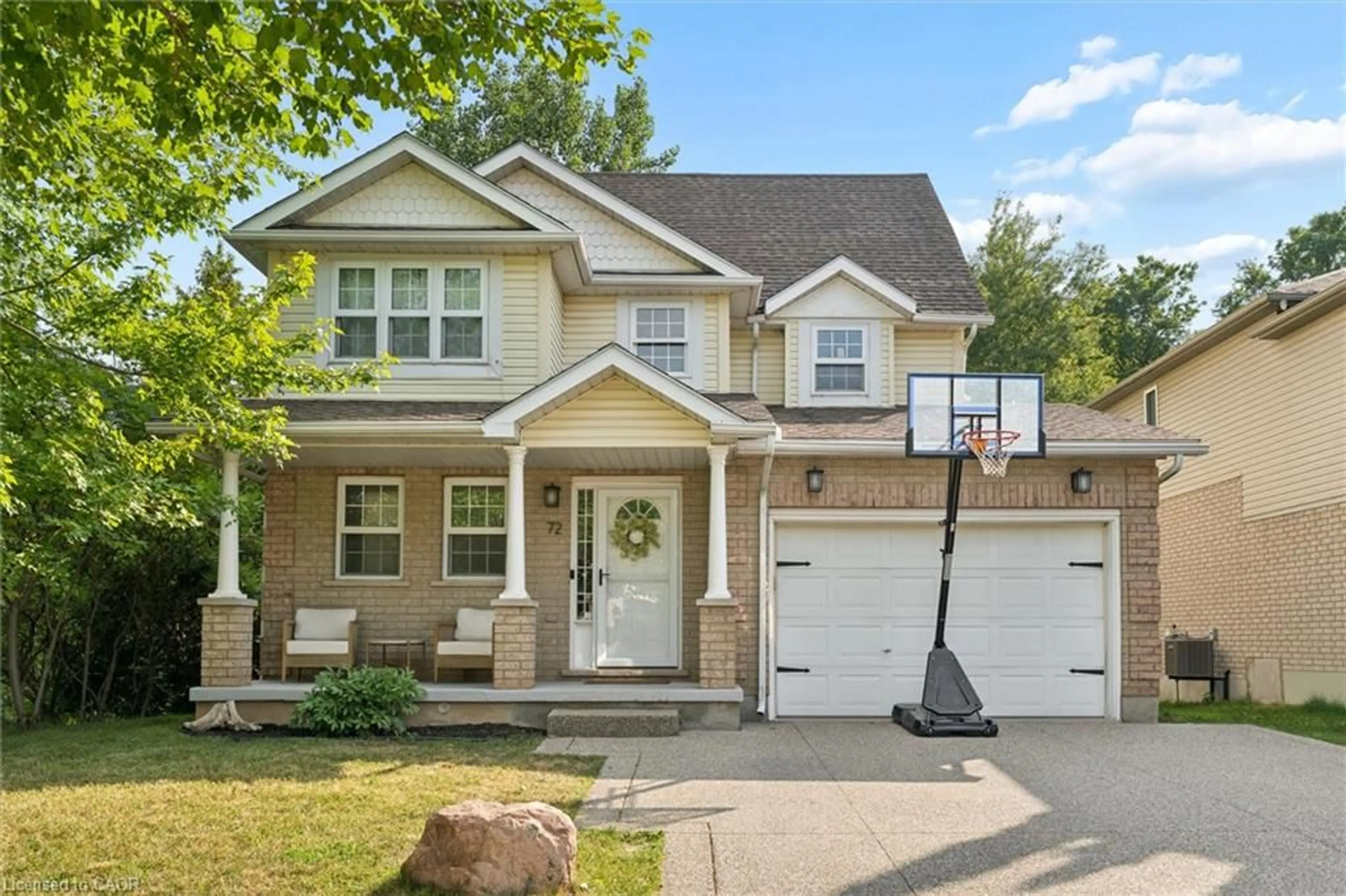Home with brick exterior material, street for 72 Copper Leaf St, Kitchener Ontario N2E 3T5
