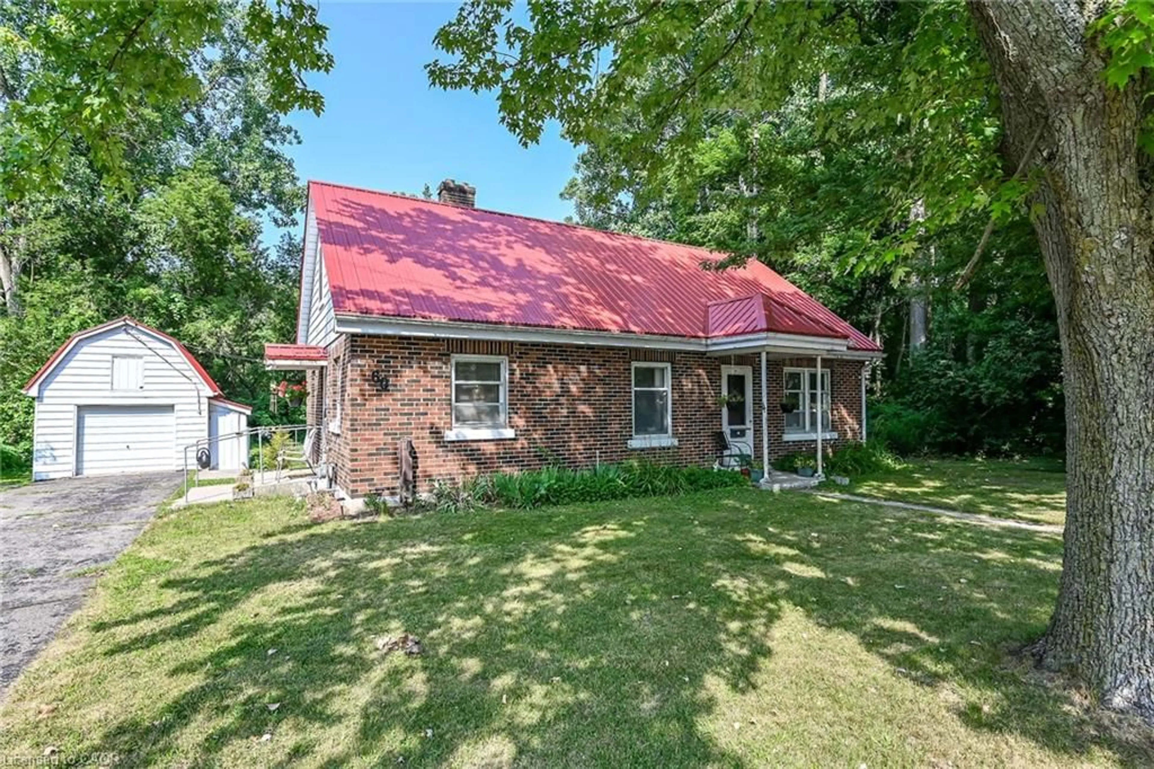 Home with brick exterior material, street for 60 Locks Rd, Brantford Ontario N3S 6Y9