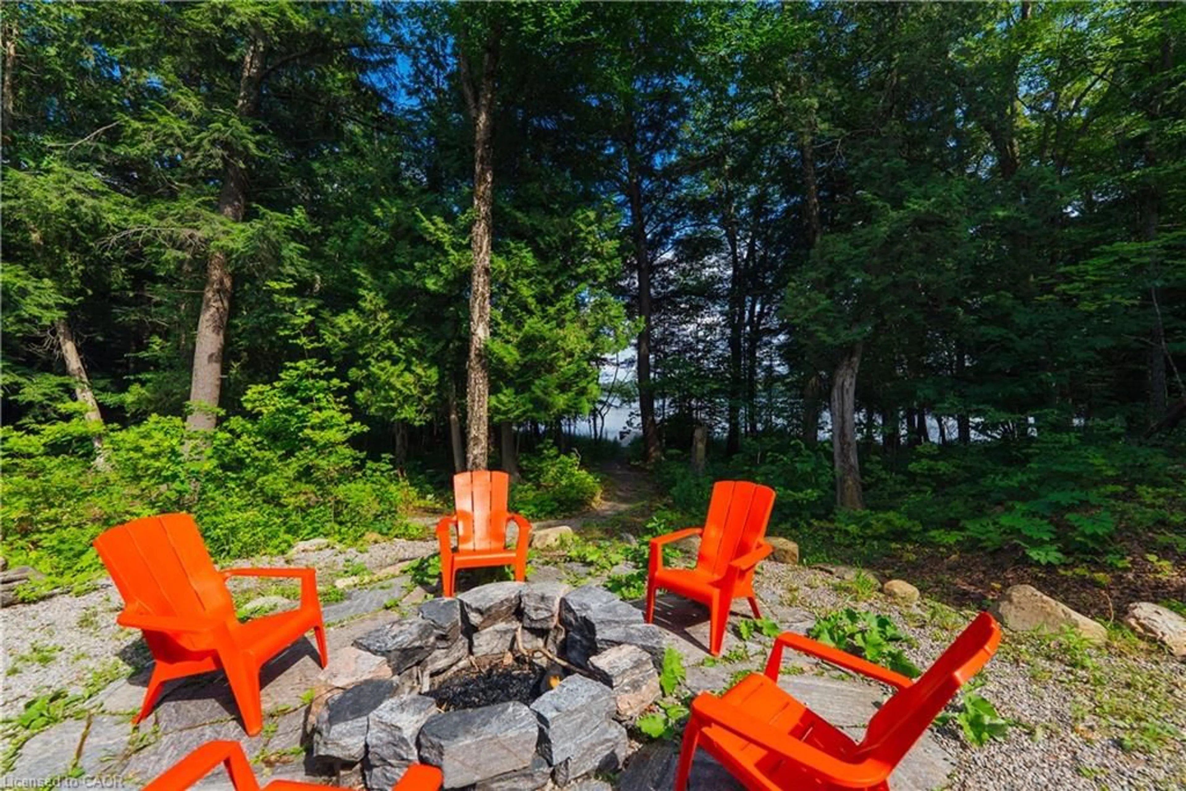 Patio, water/lake/river/ocean view for 95 Chipmunk Lane, Magnetawan Ontario P0A 1P0