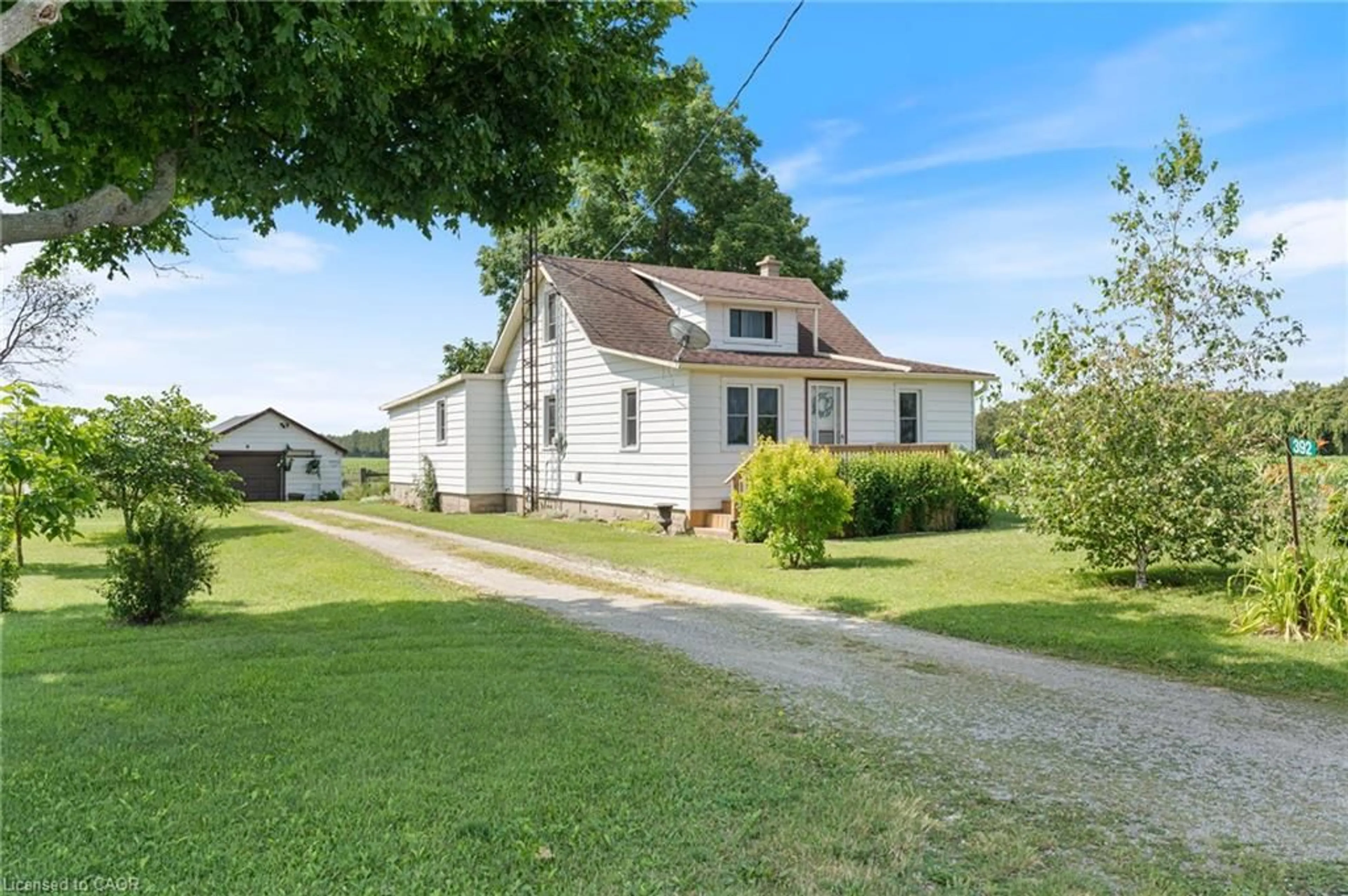 A pic from outside/outdoor area/front of a property/back of a property/a pic from drone, street for 392 Windham Road 7, La Salette Ontario N0E 1H0