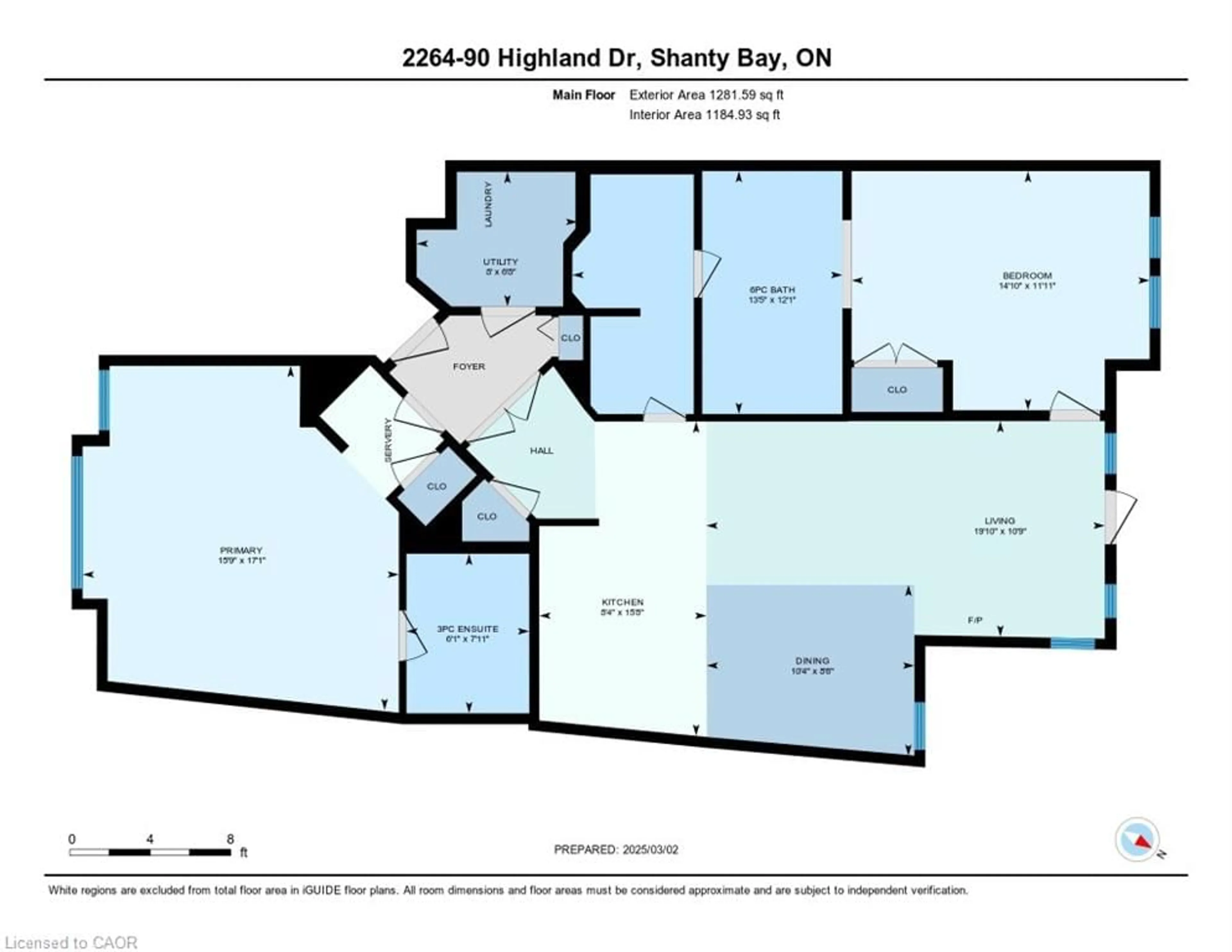 Floor plan for 90 Highland Dr #2264, Shanty Bay Ontario L0L 2L0