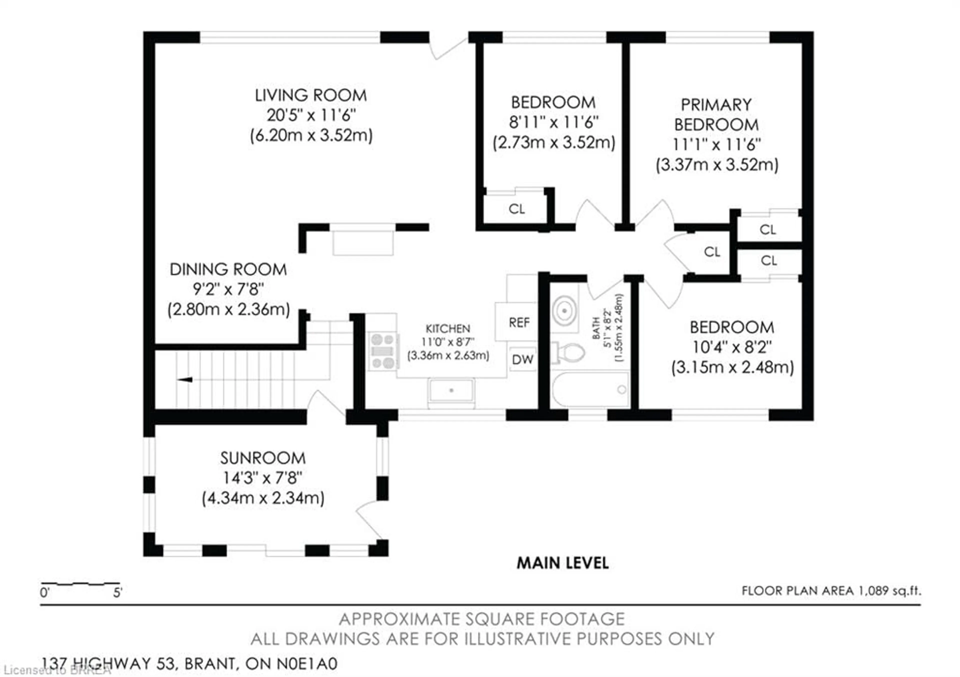 Floor plan for 137 Hwy 53 Rd, Burford Ontario N0E 1A0