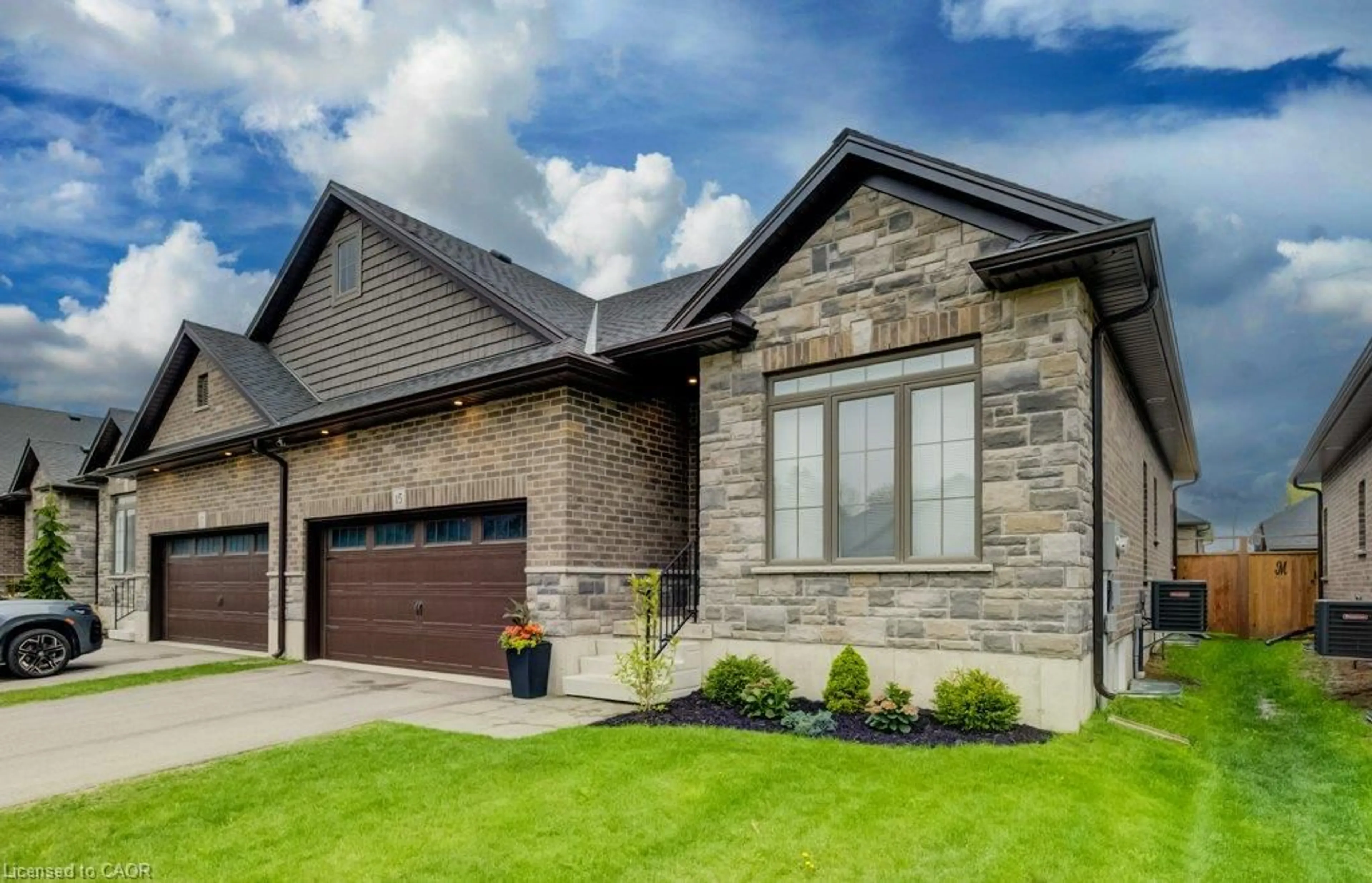 Home with brick exterior material, street for 15 Matheson Cres, Innerkip Ontario N0J 1M0