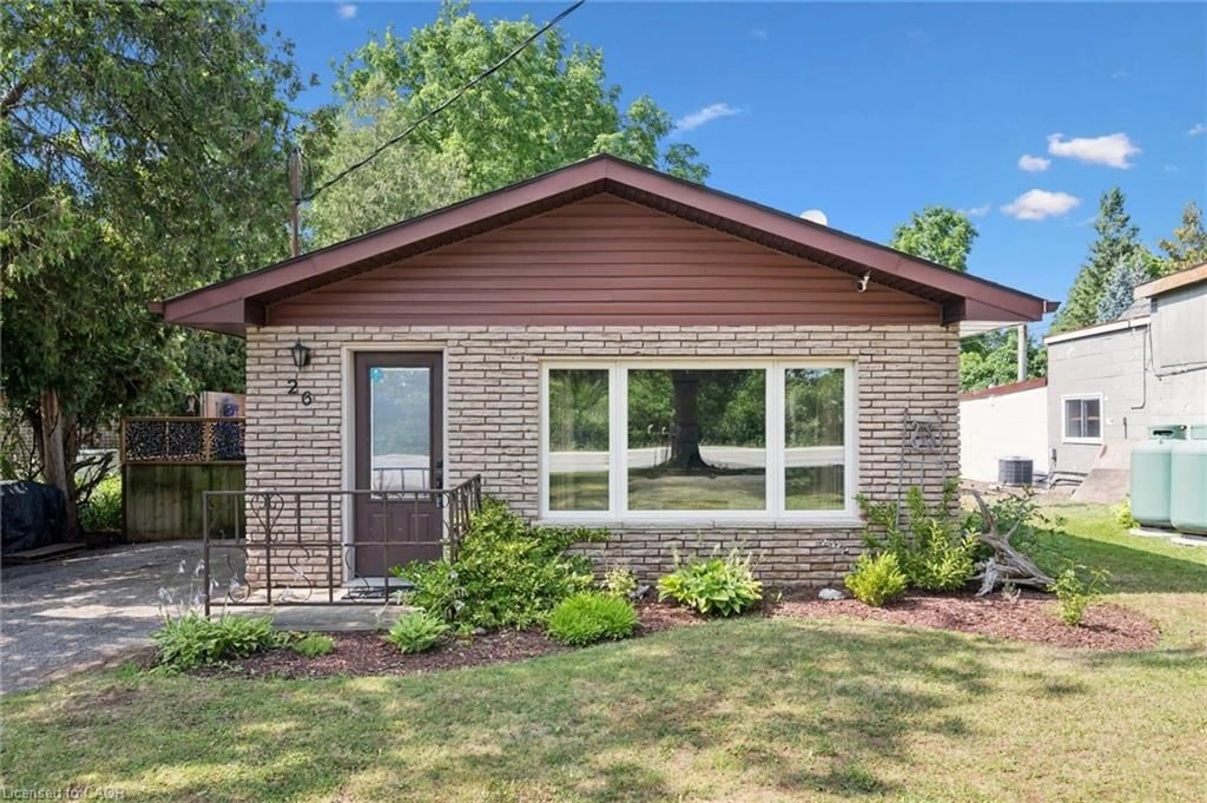 Home with brick exterior material, street for 26 Lake Rd, Puslinch Ontario N3C 2V4