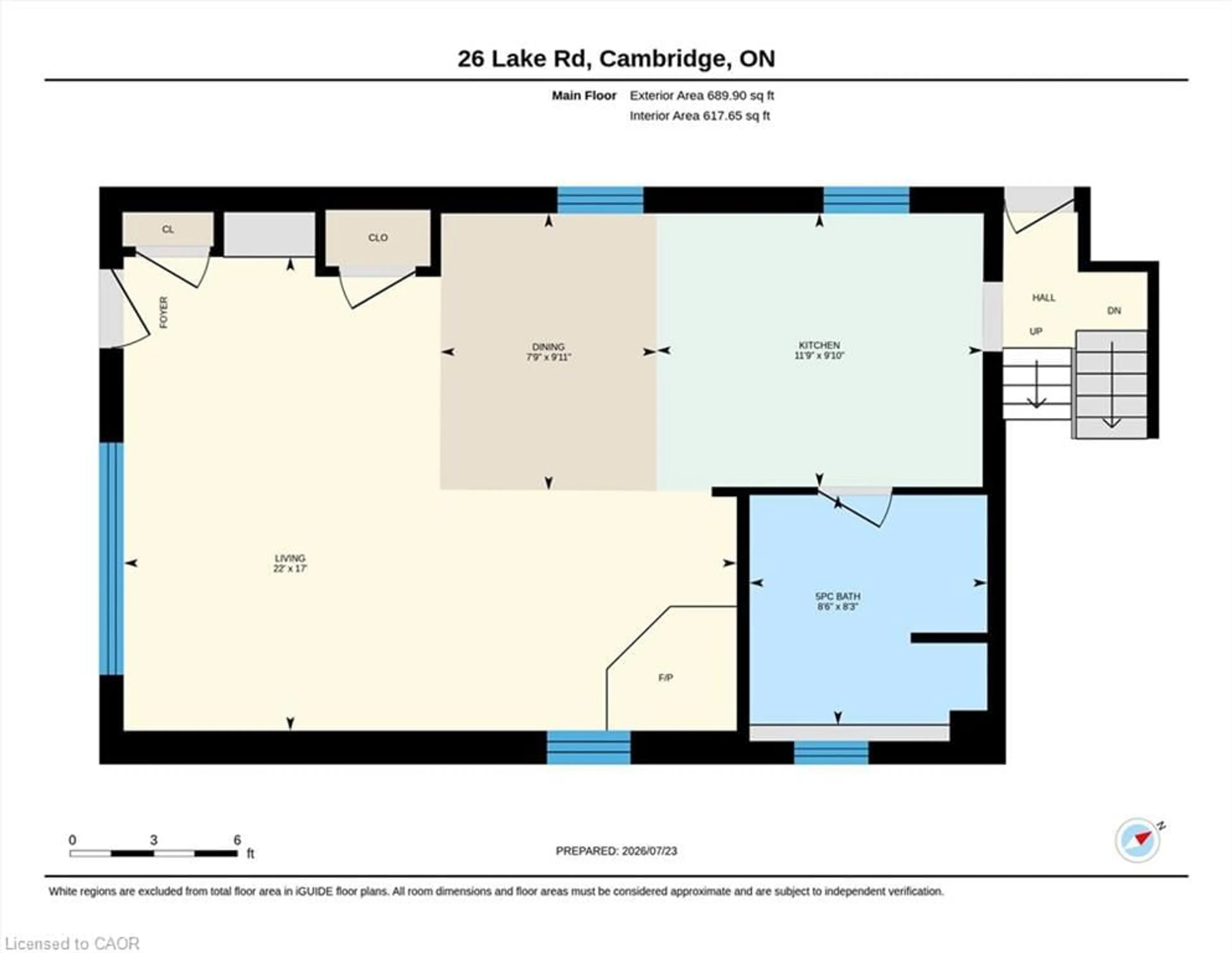 Floor plan for 26 Lake Rd, Puslinch Ontario N3C 2V4