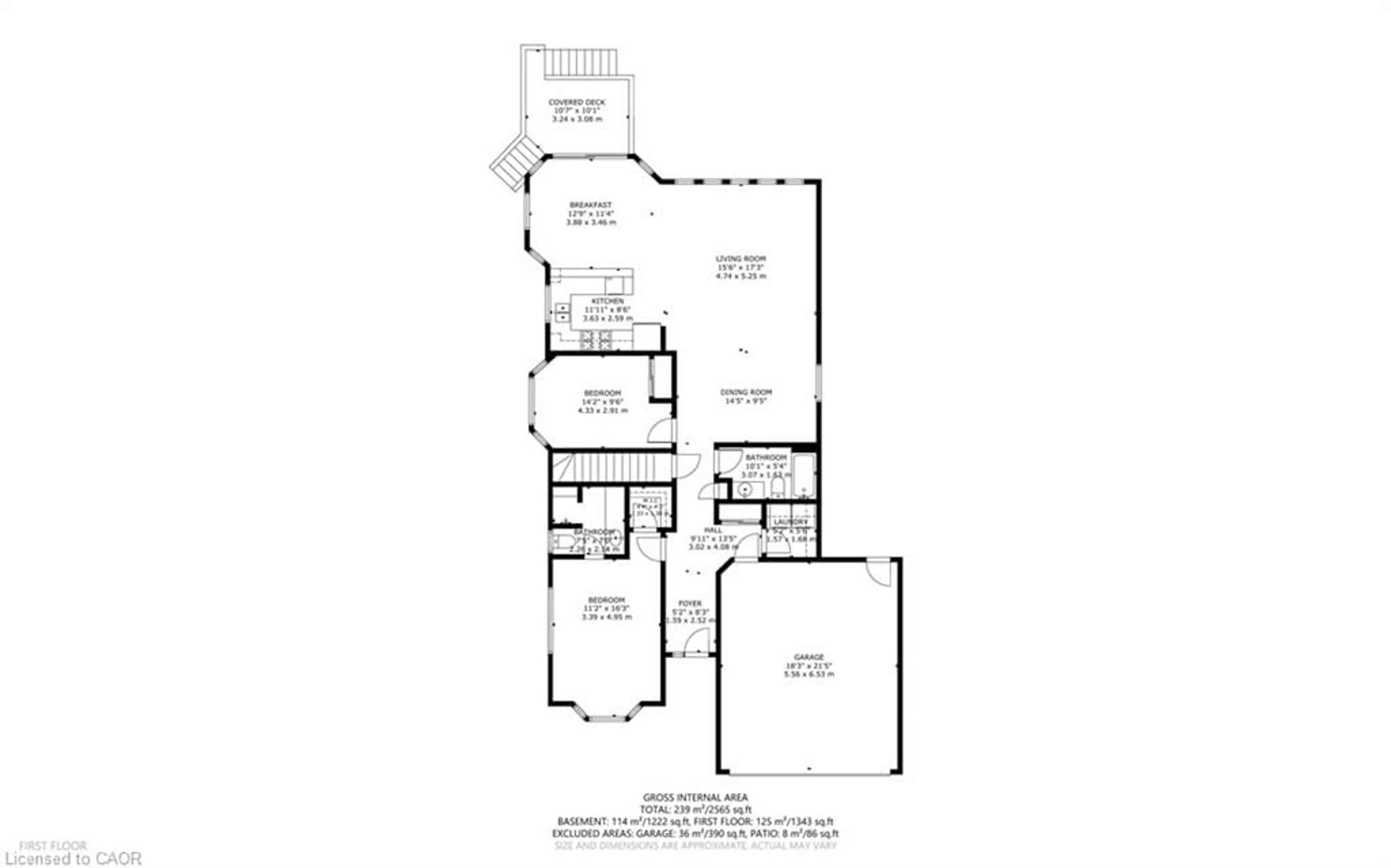Floor plan for 14 Aspen Lane, Port Rowan Ontario N0E 1M0