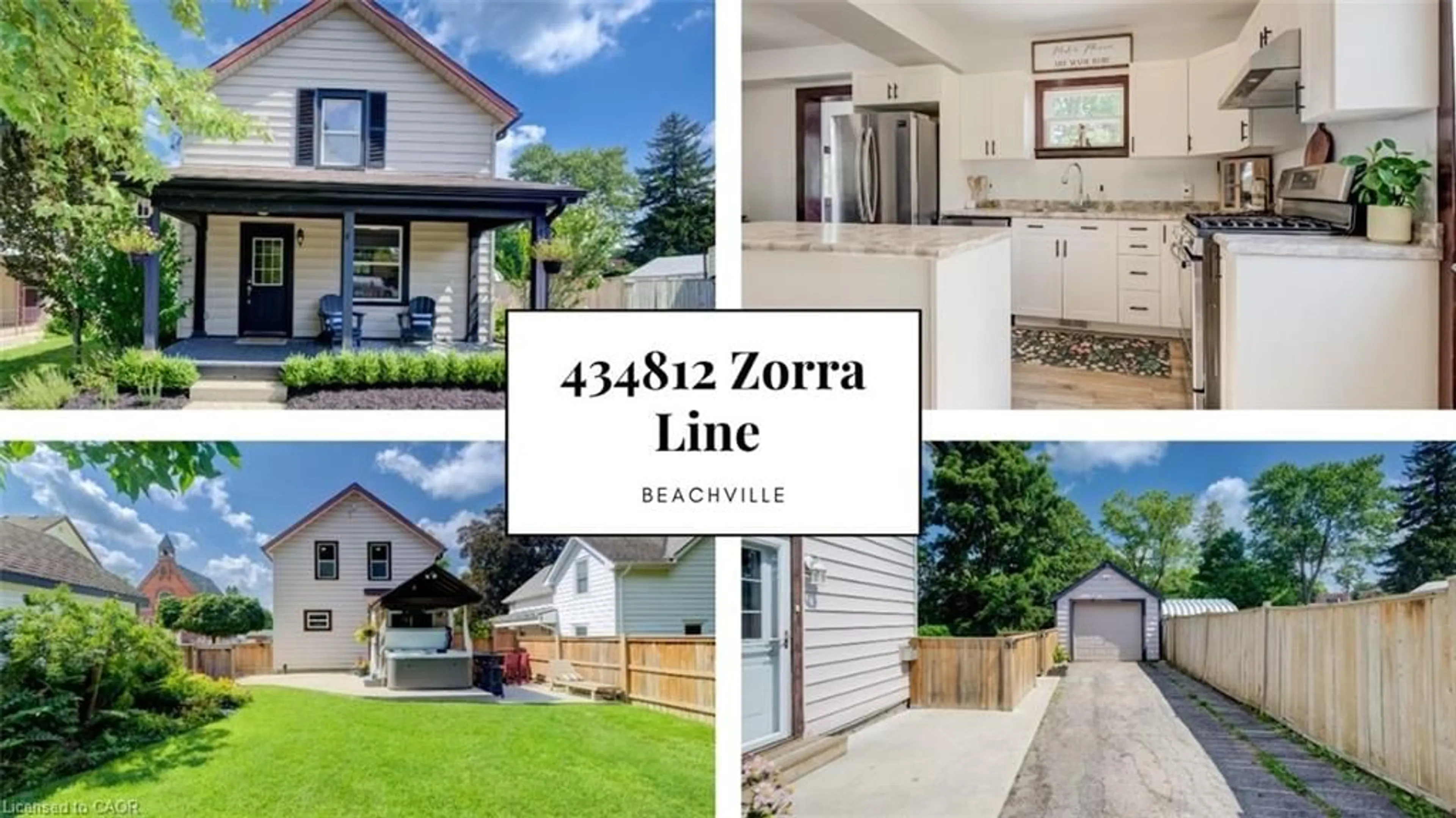 A pic from outside/outdoor area/front of a property/back of a property/a pic from drone, street for 434812 Zorra Line, Beachville Ontario N0J 1A0
