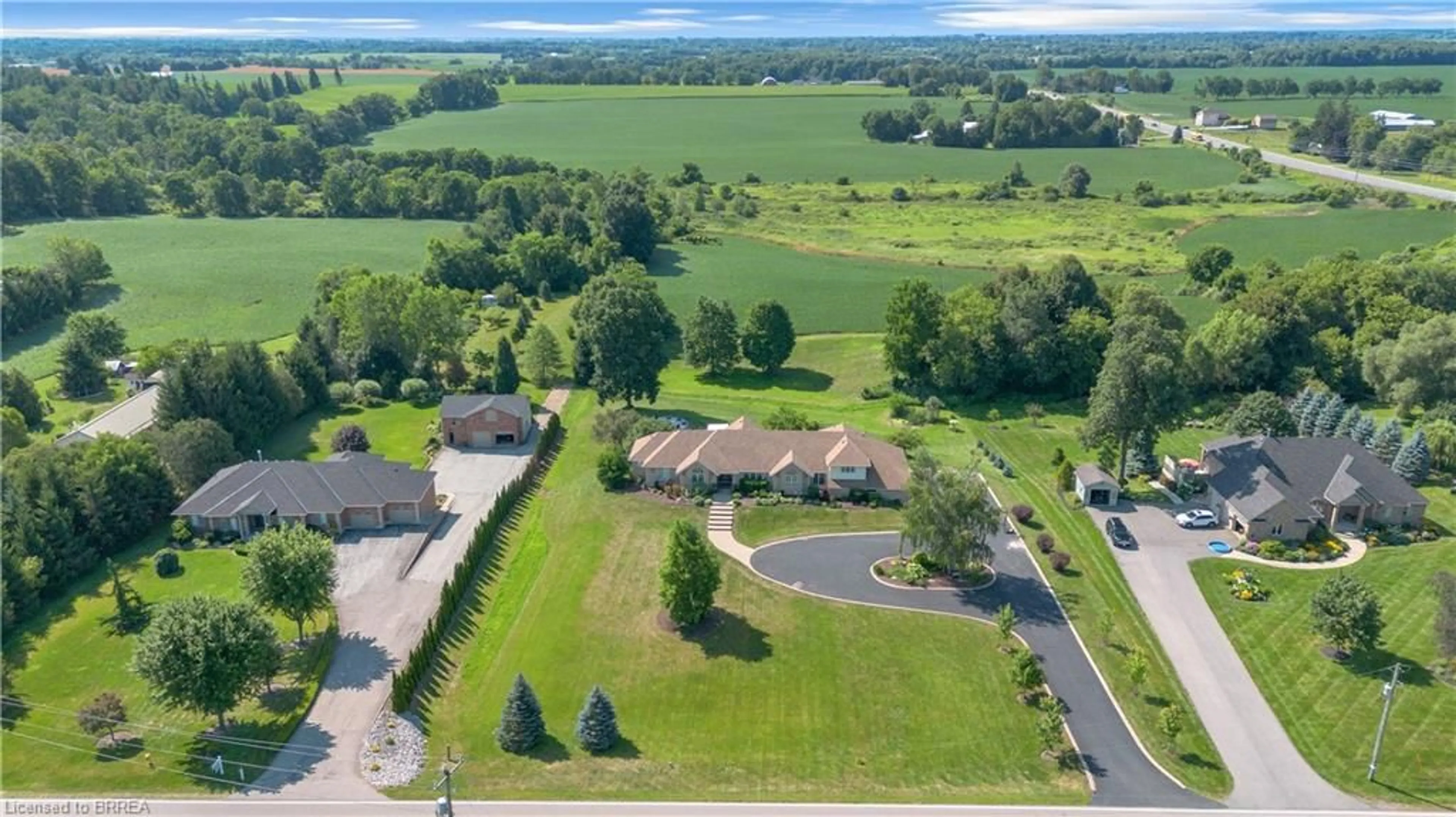 A pic from outside/outdoor area/front of a property/back of a property/a pic from drone, water/lake/river/ocean view for 304 German School Rd, Paris Ontario N3L 3E1