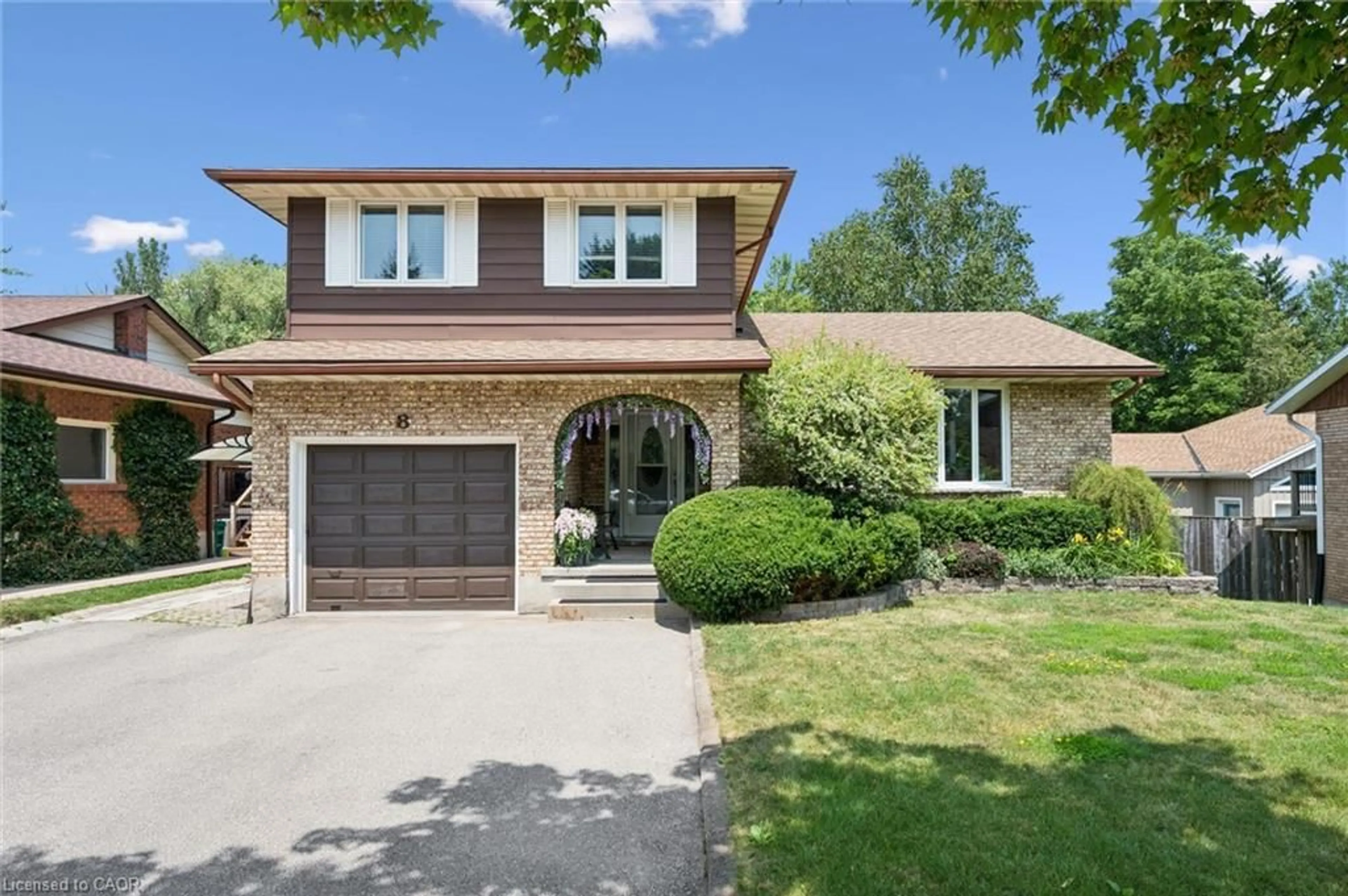 Home with brick exterior material, street for 8 Perin Pl, Kitchener Ontario N2P 1L5