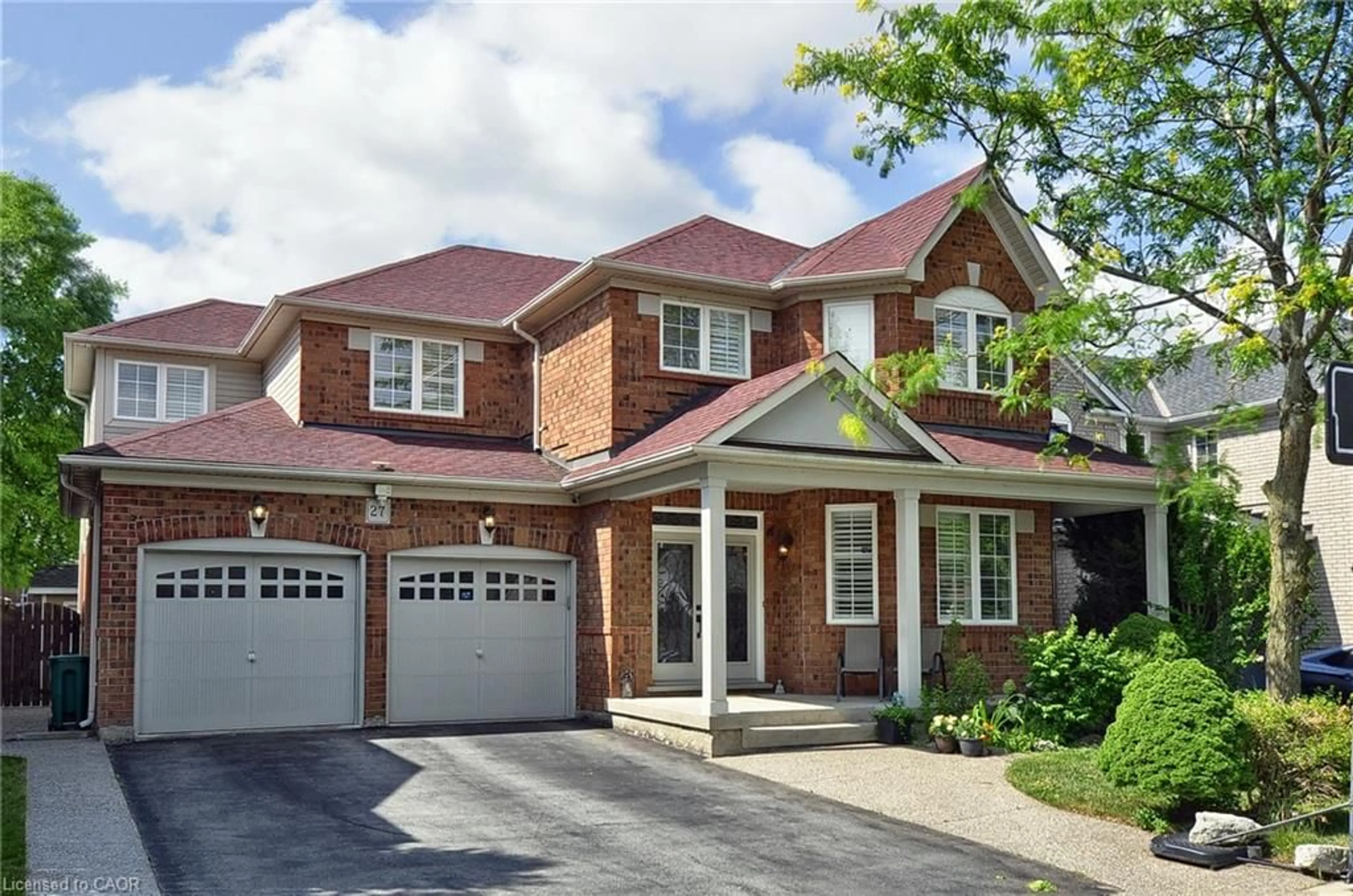 Home with brick exterior material, street for 27 Dellgrove Cir, Cambridge Ontario N1T 2J8