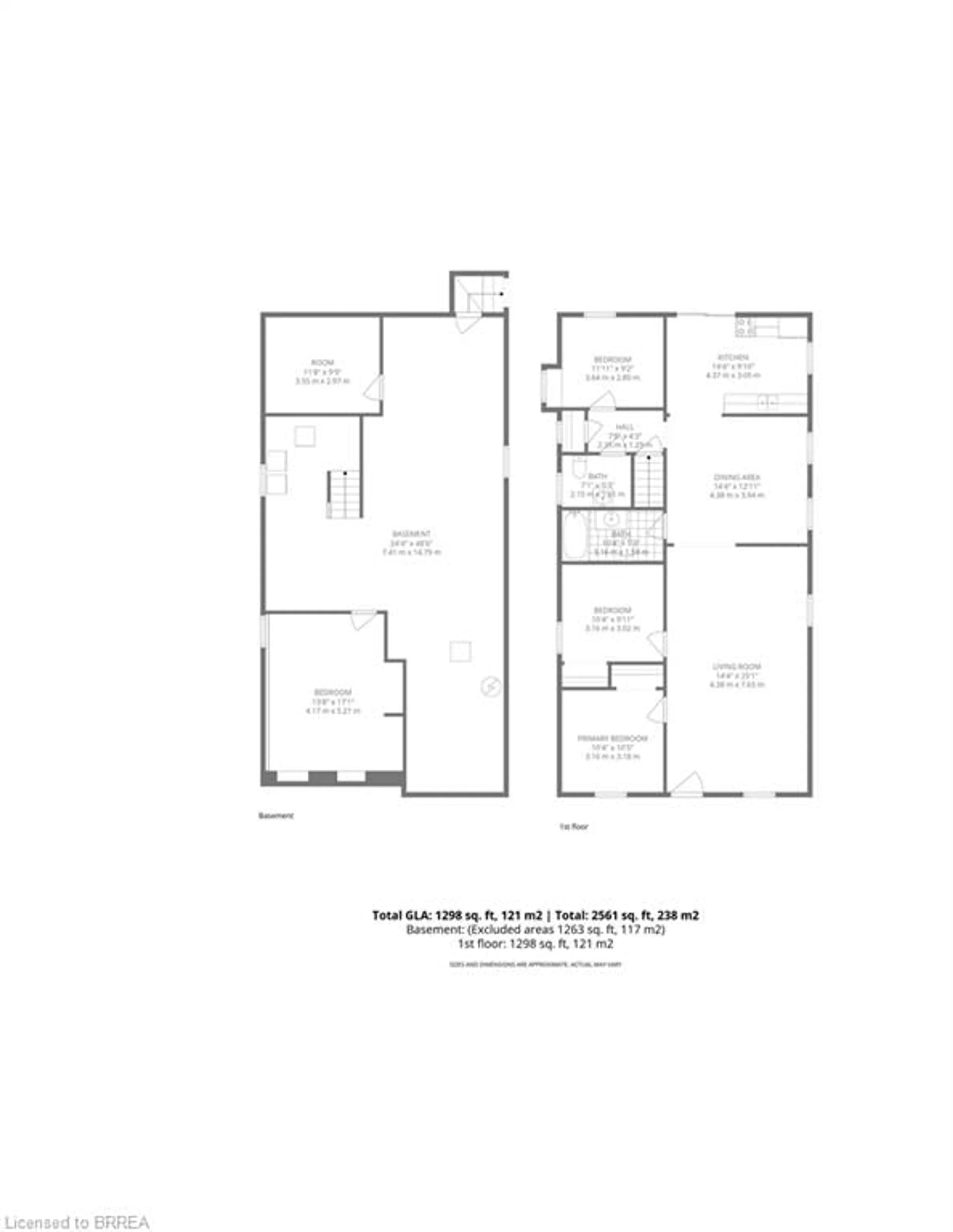 Floor plan for 36 Walter St, Brantford Ontario N3S 1N6