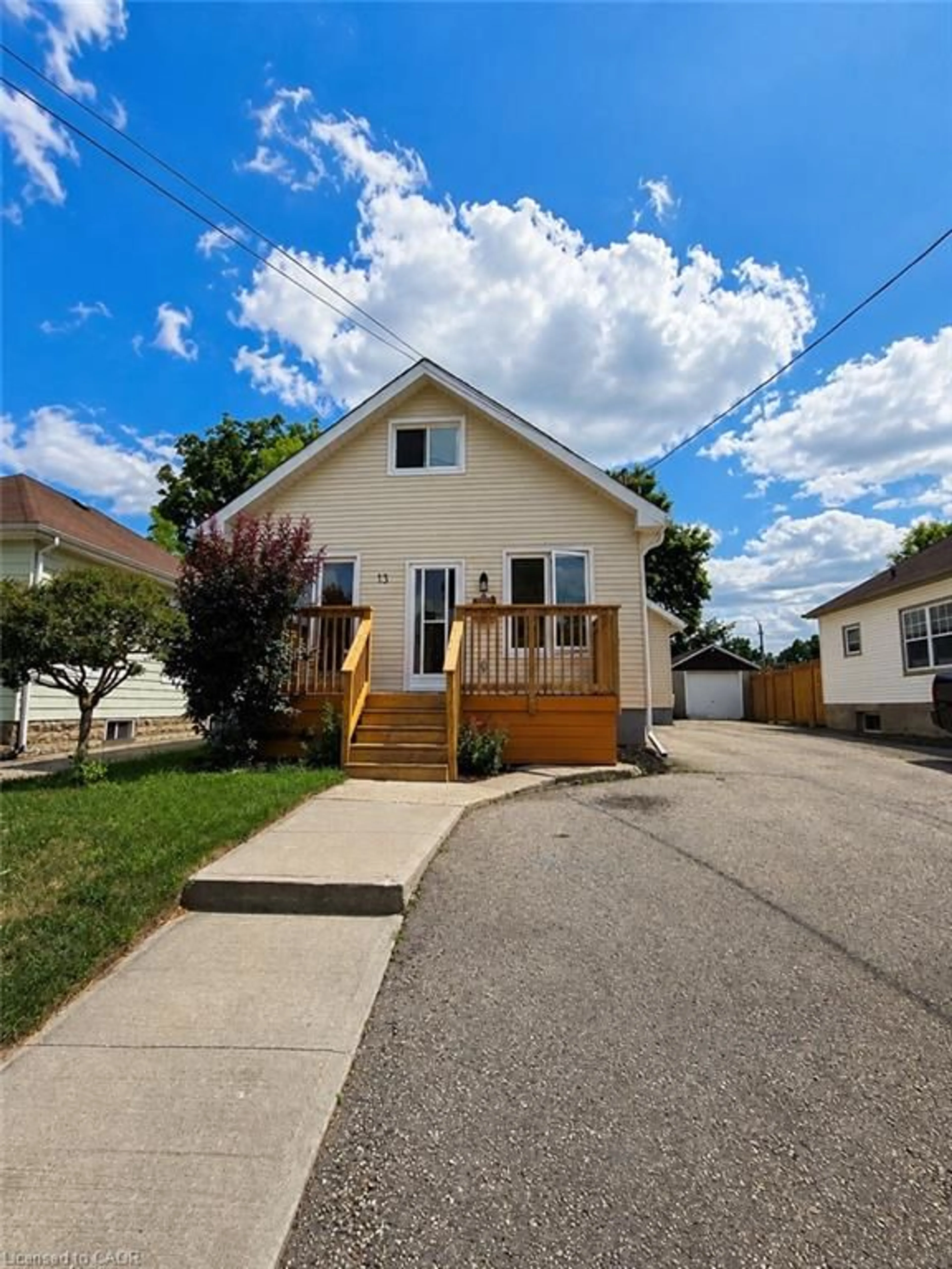 Home with vinyl exterior material, street for 13 Stanley St, Cambridge Ontario N1S 2A5