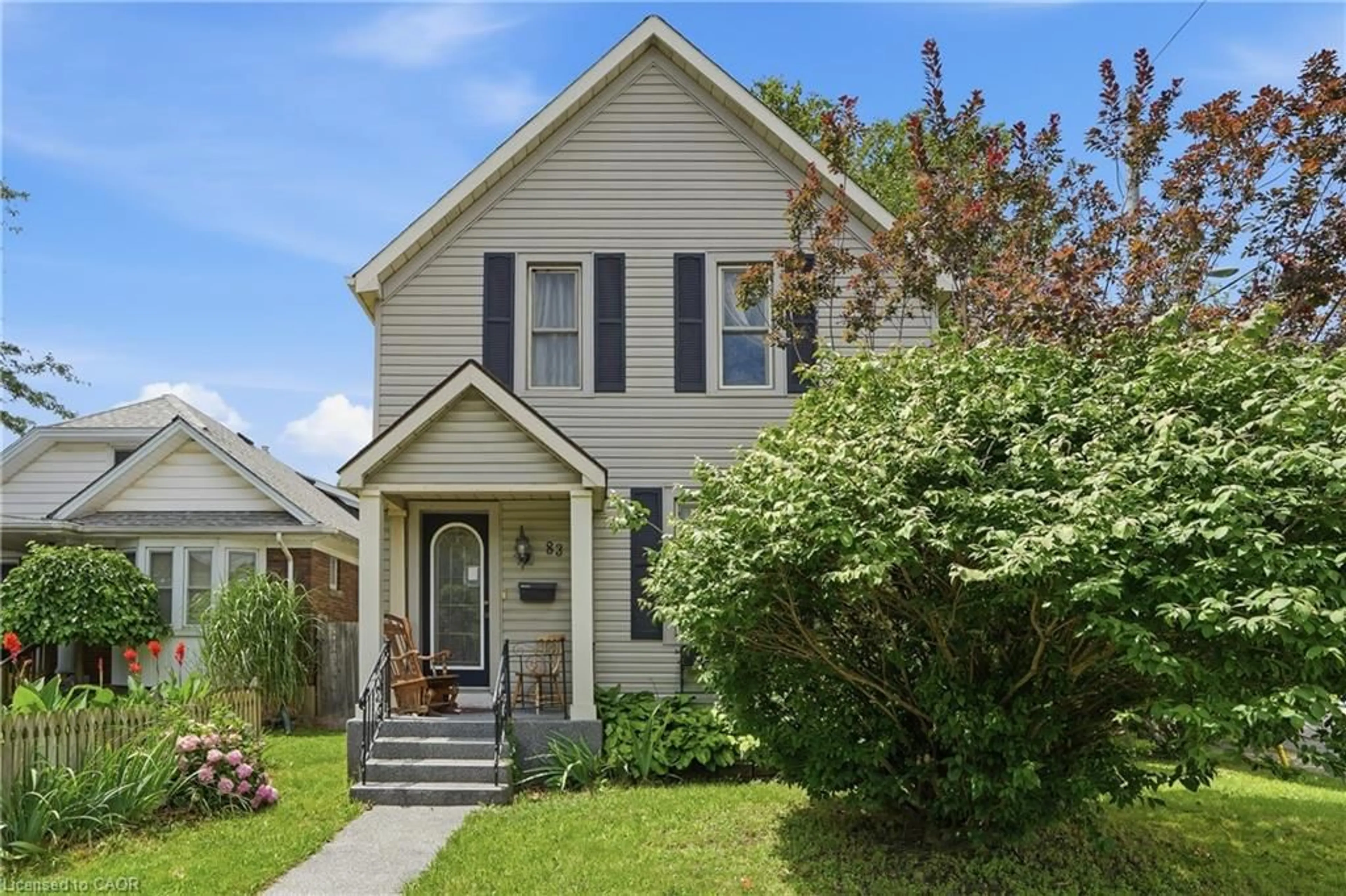 Home with vinyl exterior material, street for 83 York St, St. Catharines Ontario L2R 6C8