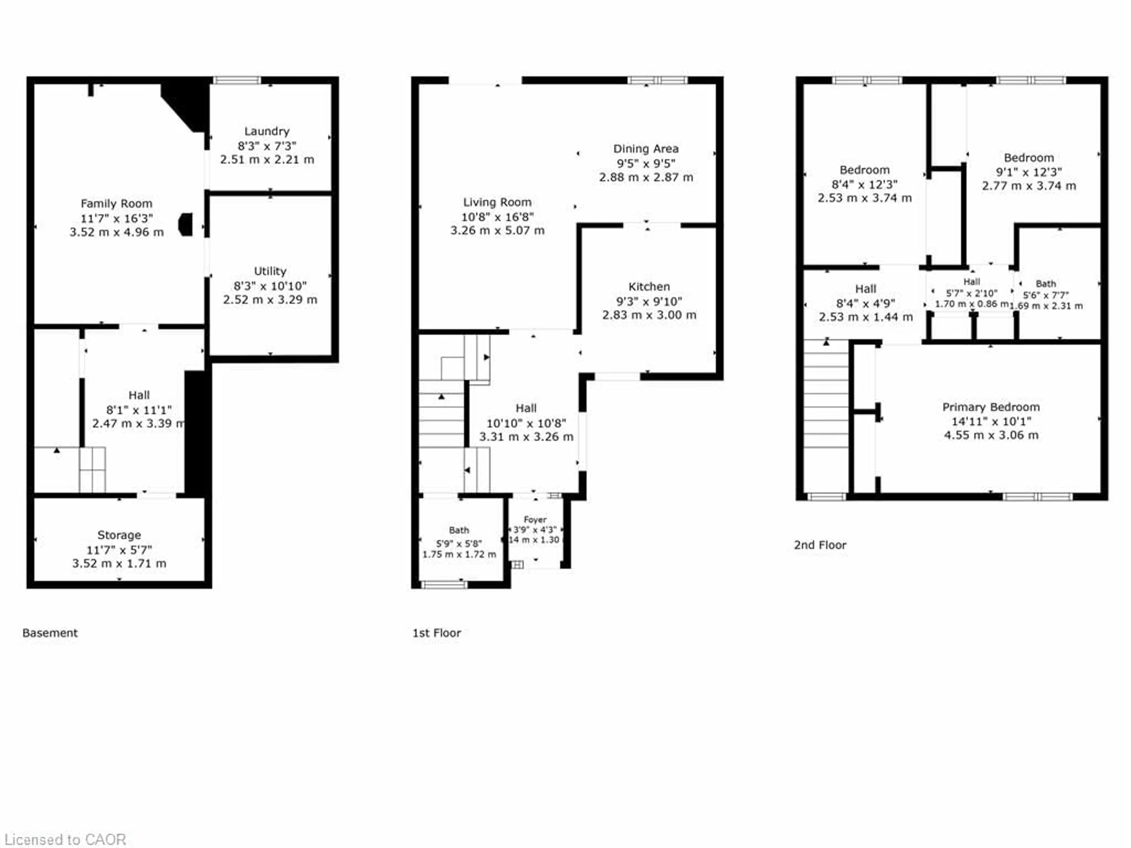 Floor plan for 467 Woodview Rd #5, Burlington Ontario L7N 2Z9