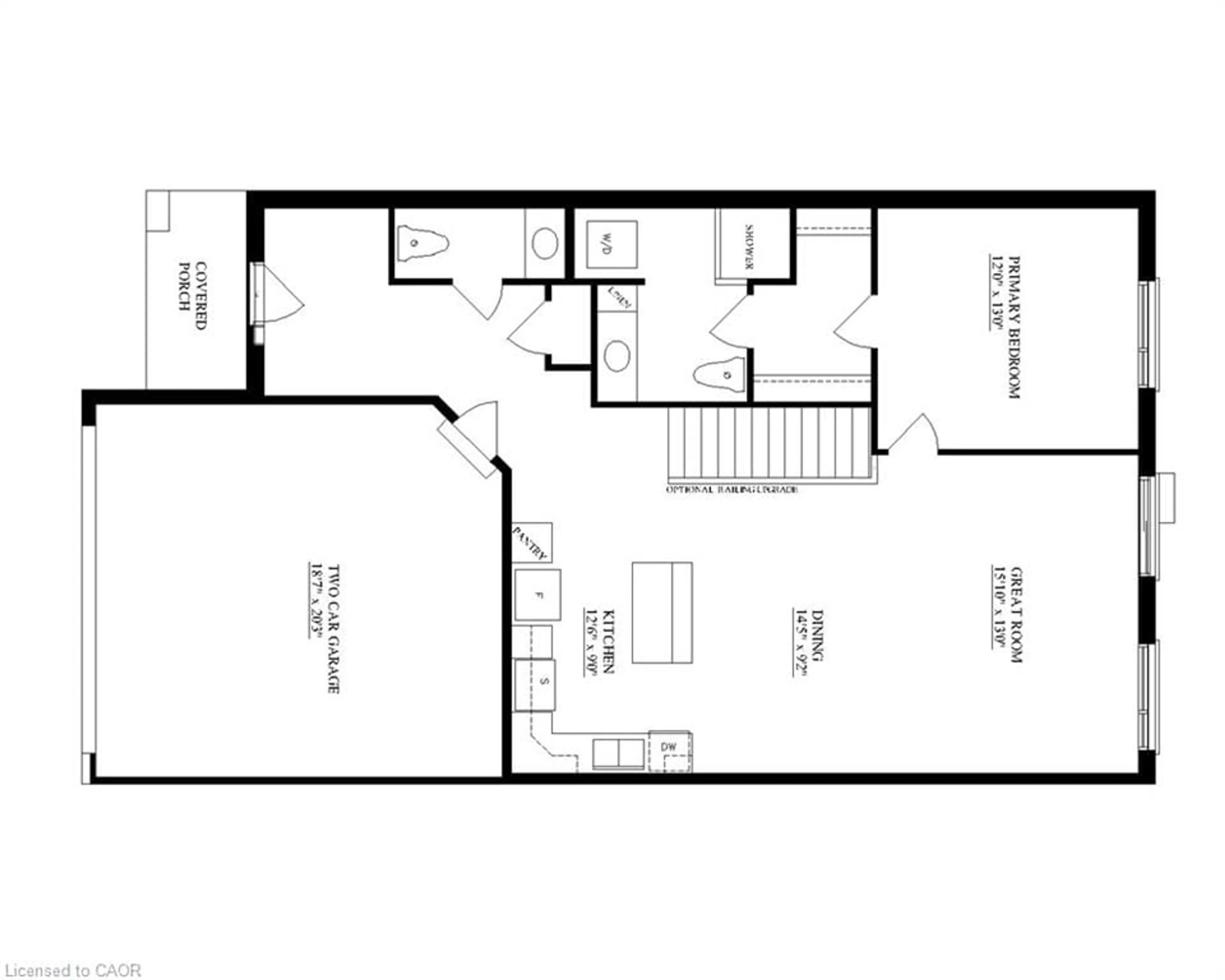Floor plan for LOT 18 Mcnally Dr, Listowel Ontario N4W 4F5