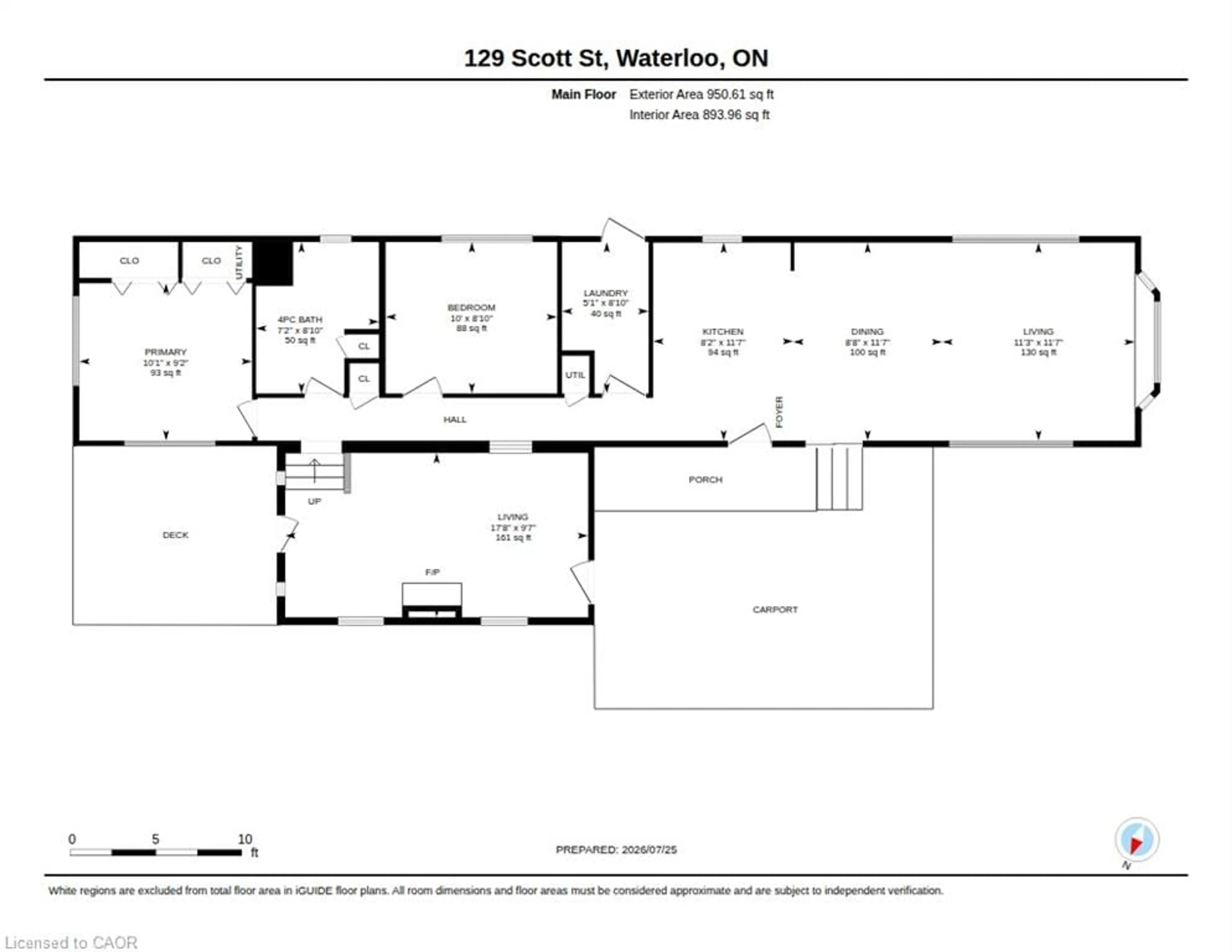 Floor plan for 129 Scott St, Woolwich Ontario N2J 4G8