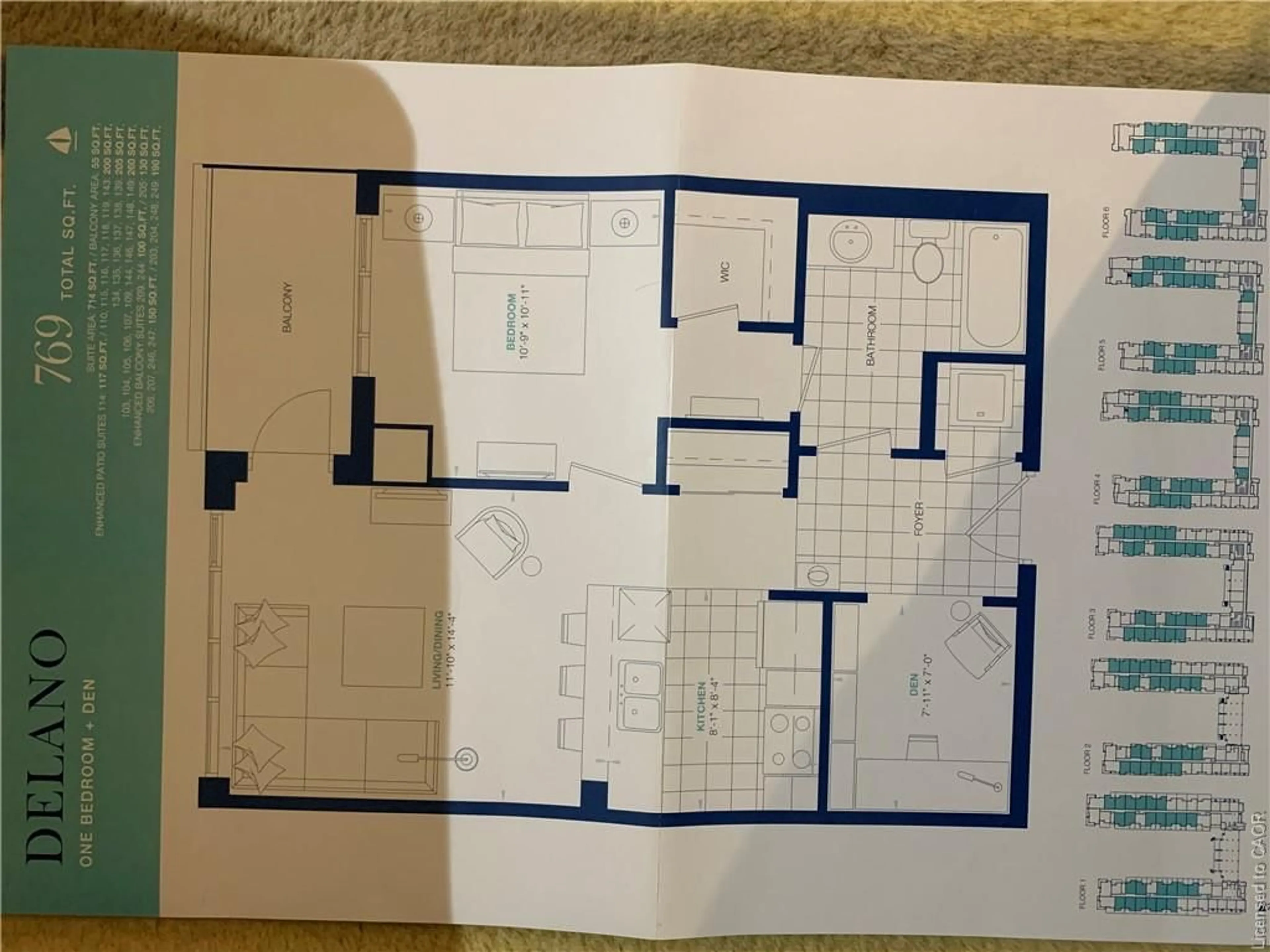 Floor plan for 16 Concord Pl #516, Grimsby Ontario L3M 0J1