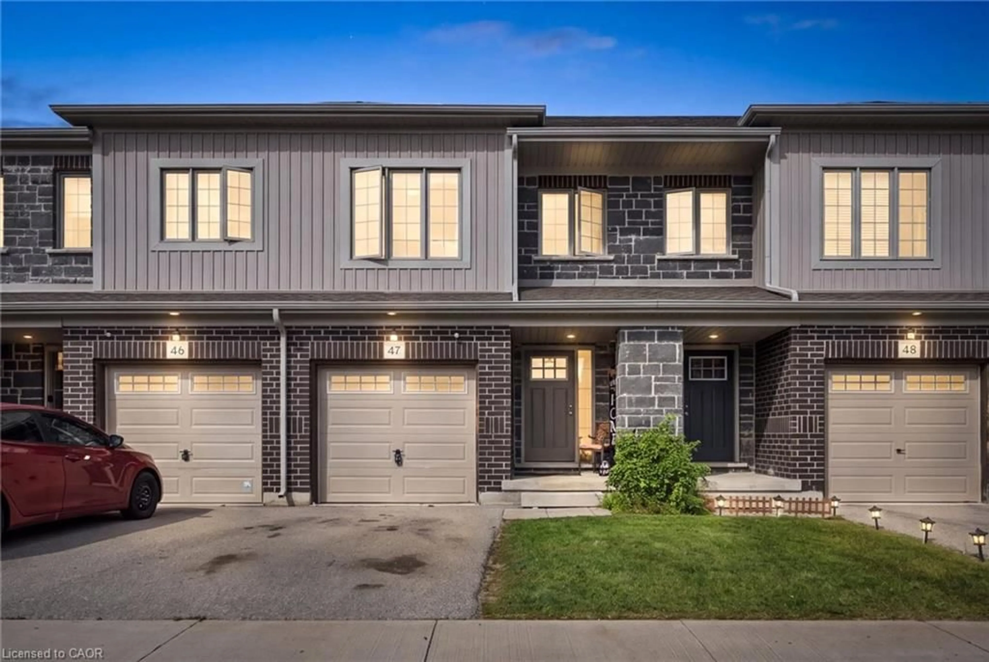 Home with brick exterior material, street for 135 Hardcastle Dr #47, Cambridge Ontario N1S 0B6