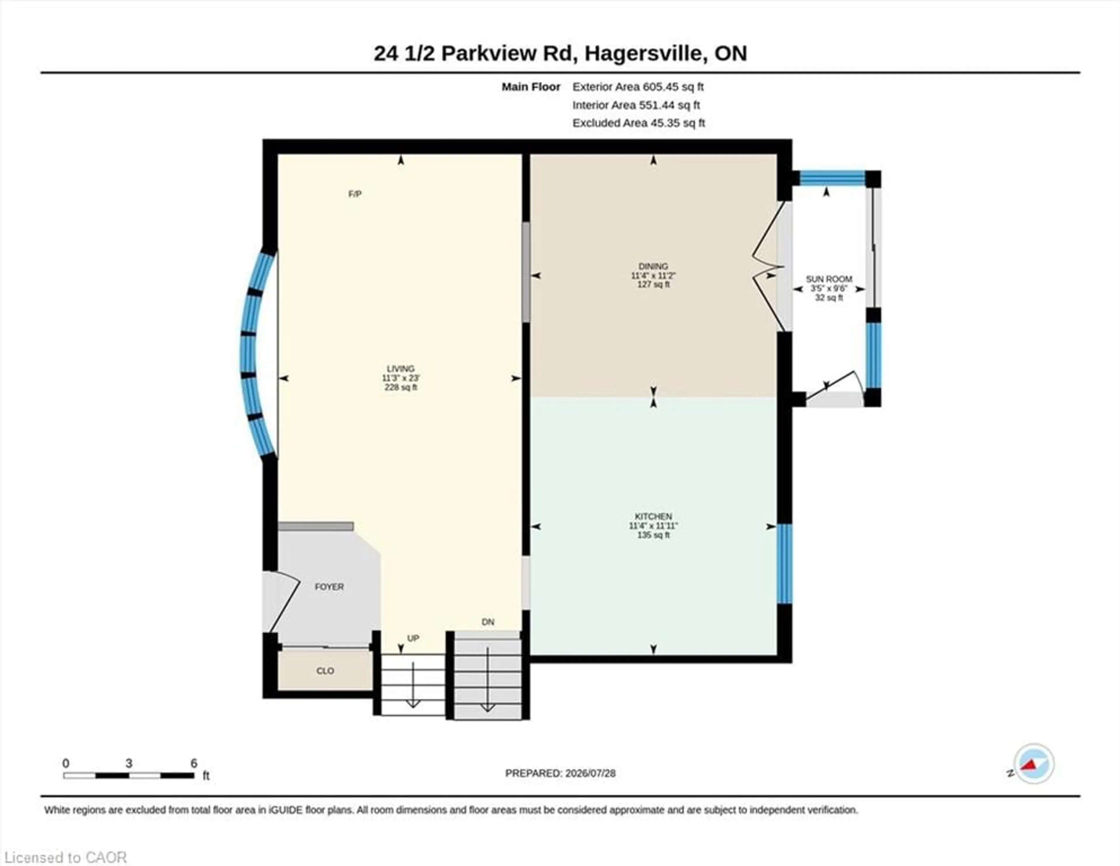 Floor plan for 24 1/2 Parkview Rd, Hagersville Ontario N0A 1H0