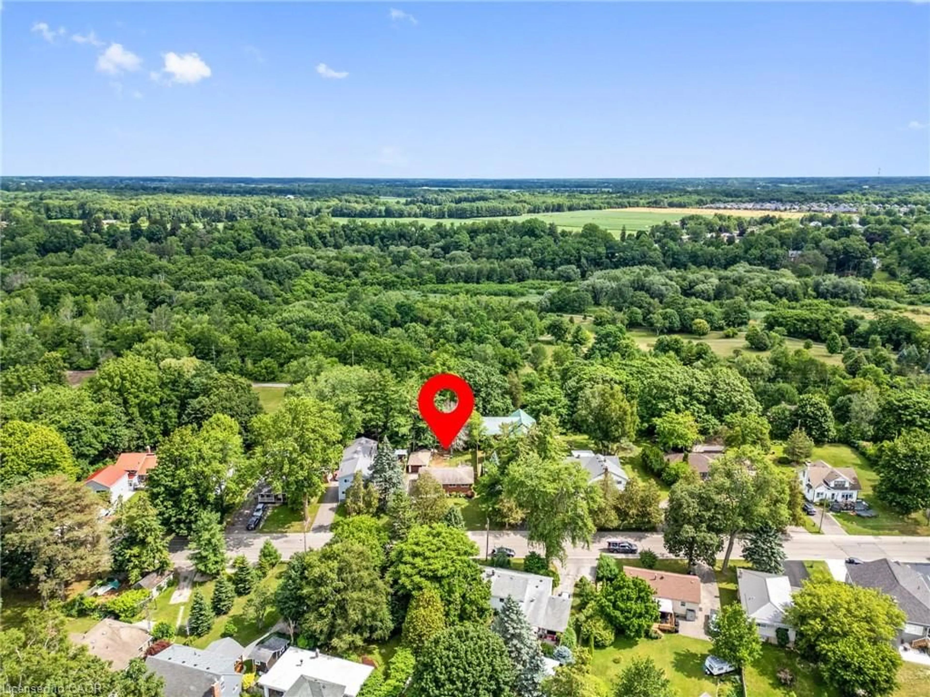 A pic from outside/outdoor area/front of a property/back of a property/a pic from drone, forest/trees view for 618 St Andrew St, Port Dover Ontario N0A 1N0