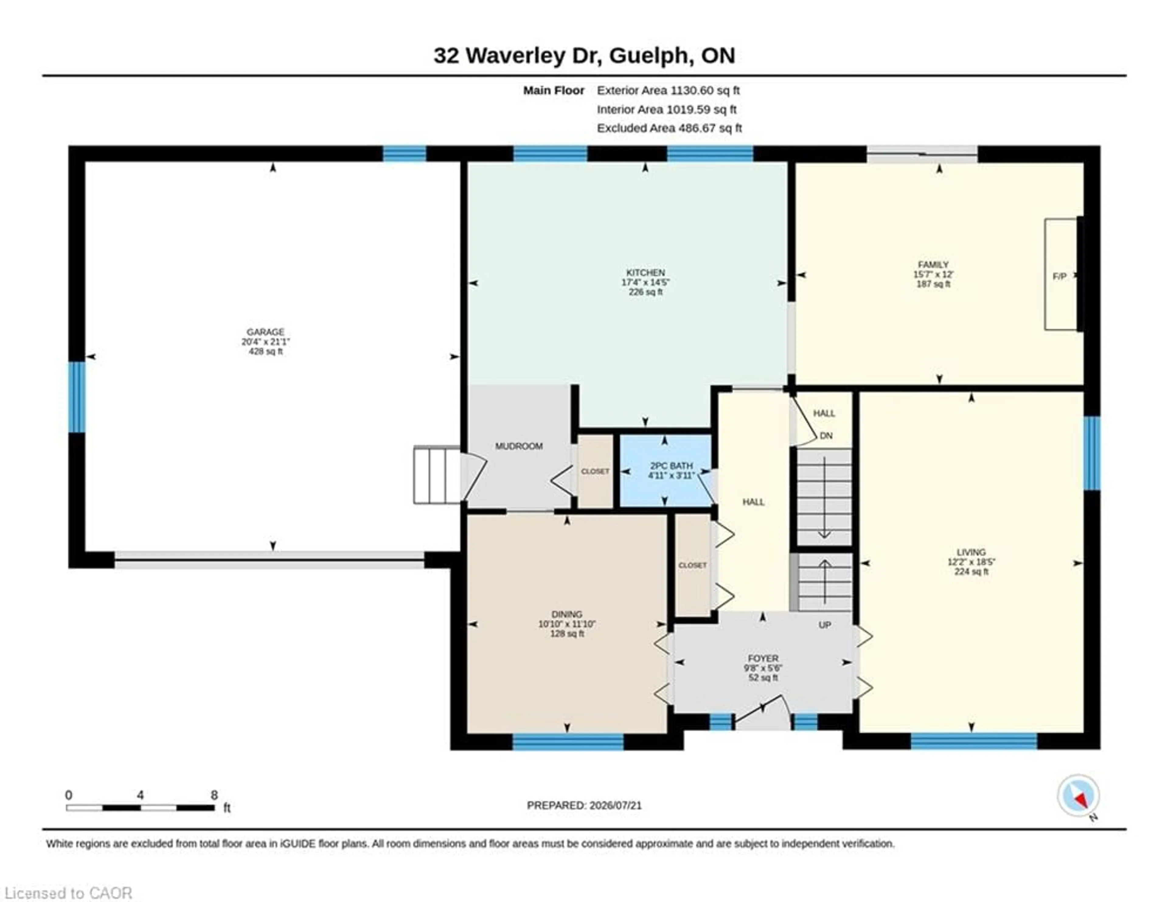 Floor plan for 32 Waverley Dr, Guelph Ontario N1E 6C8