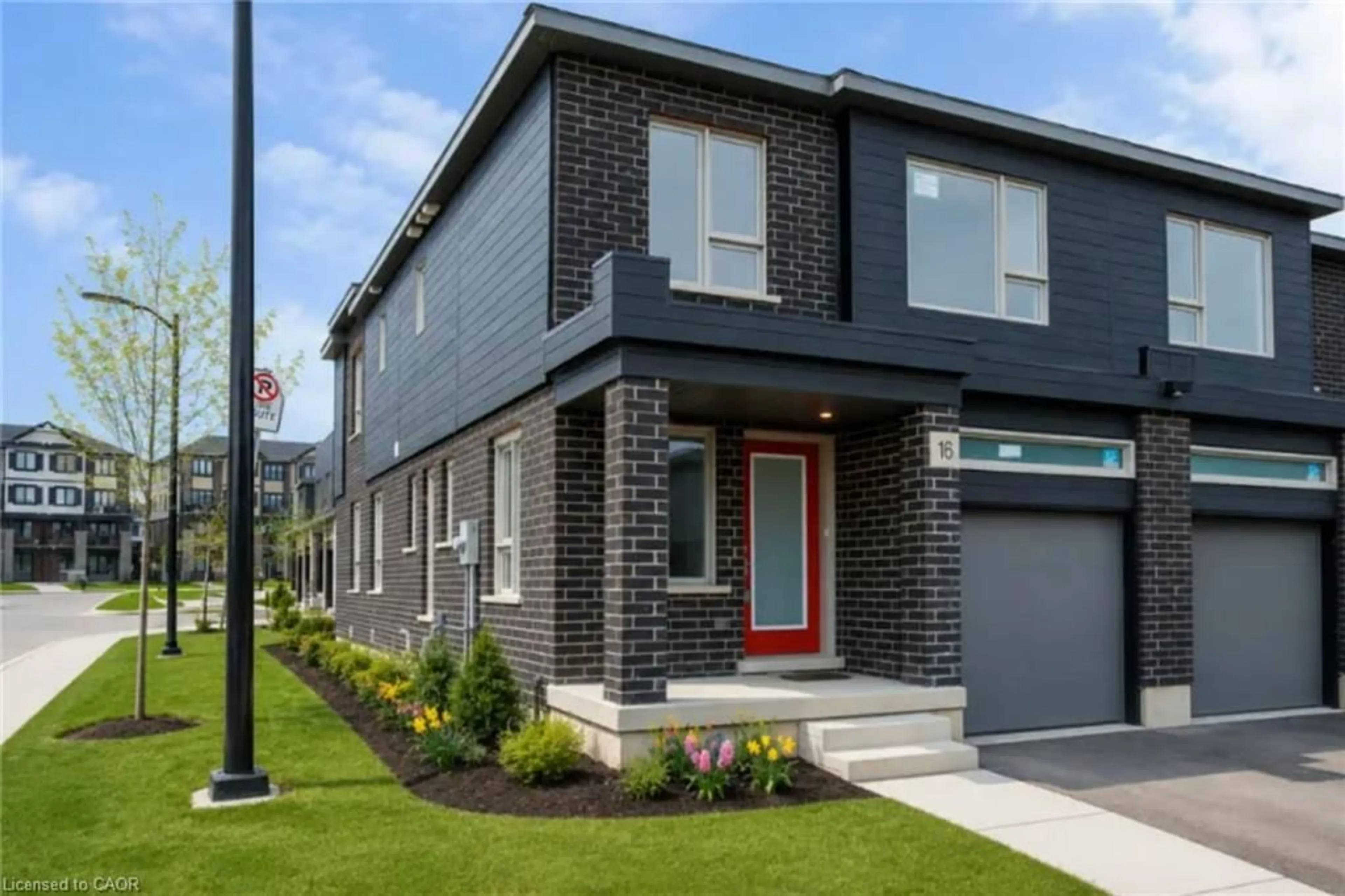 Home with brick exterior material, street for 81 Bur Oak Common #60L, Cambridge Ontario N1S 0G3