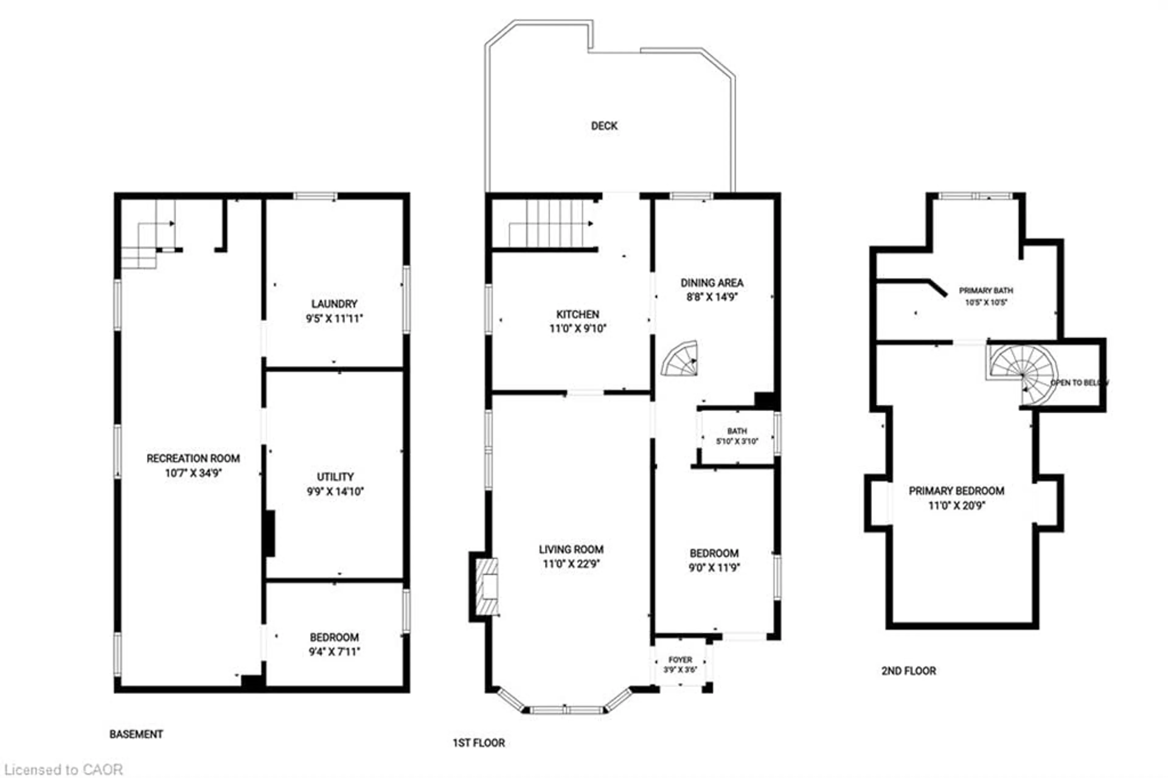 Floor plan for 52 Cameron Ave, Hamilton Ontario L8K 2W9