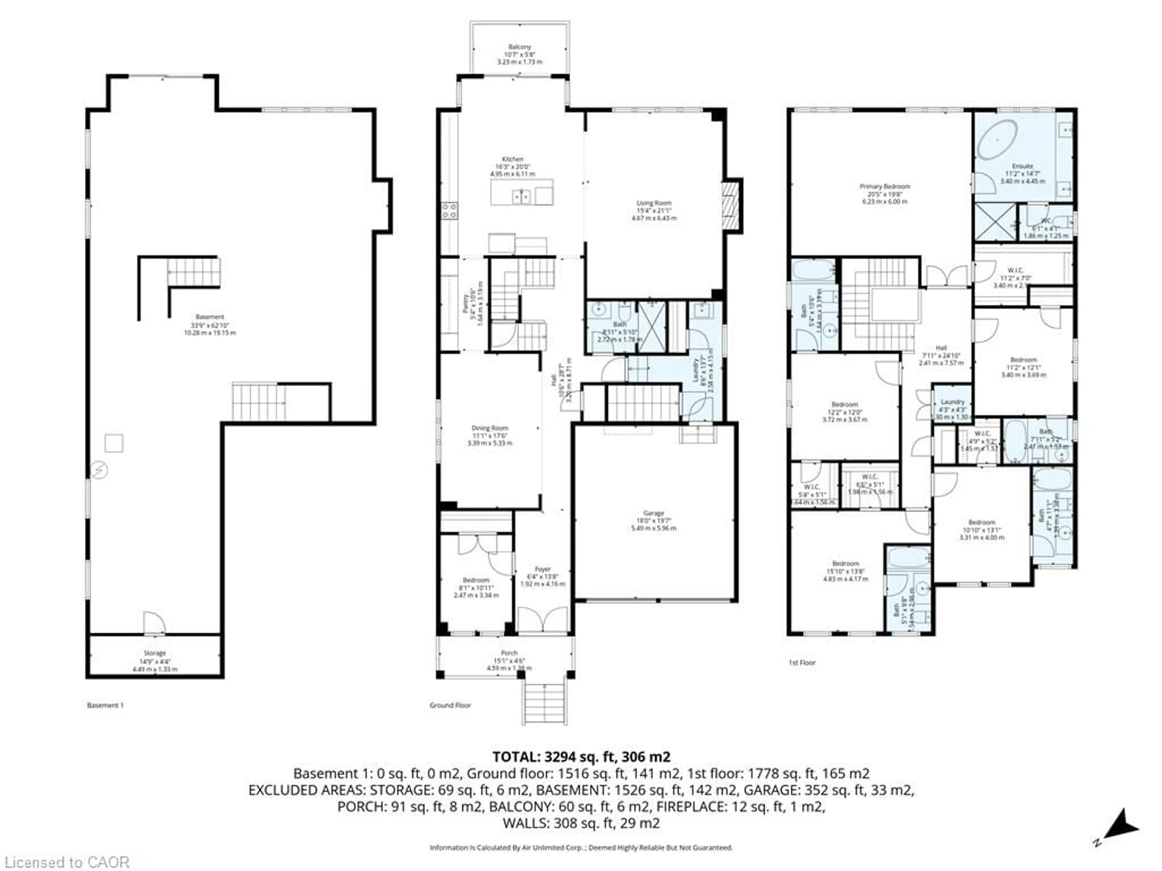 Floor plan for 125 Raspberry Ridge Ave, Caledon East Ontario L7C 4N2