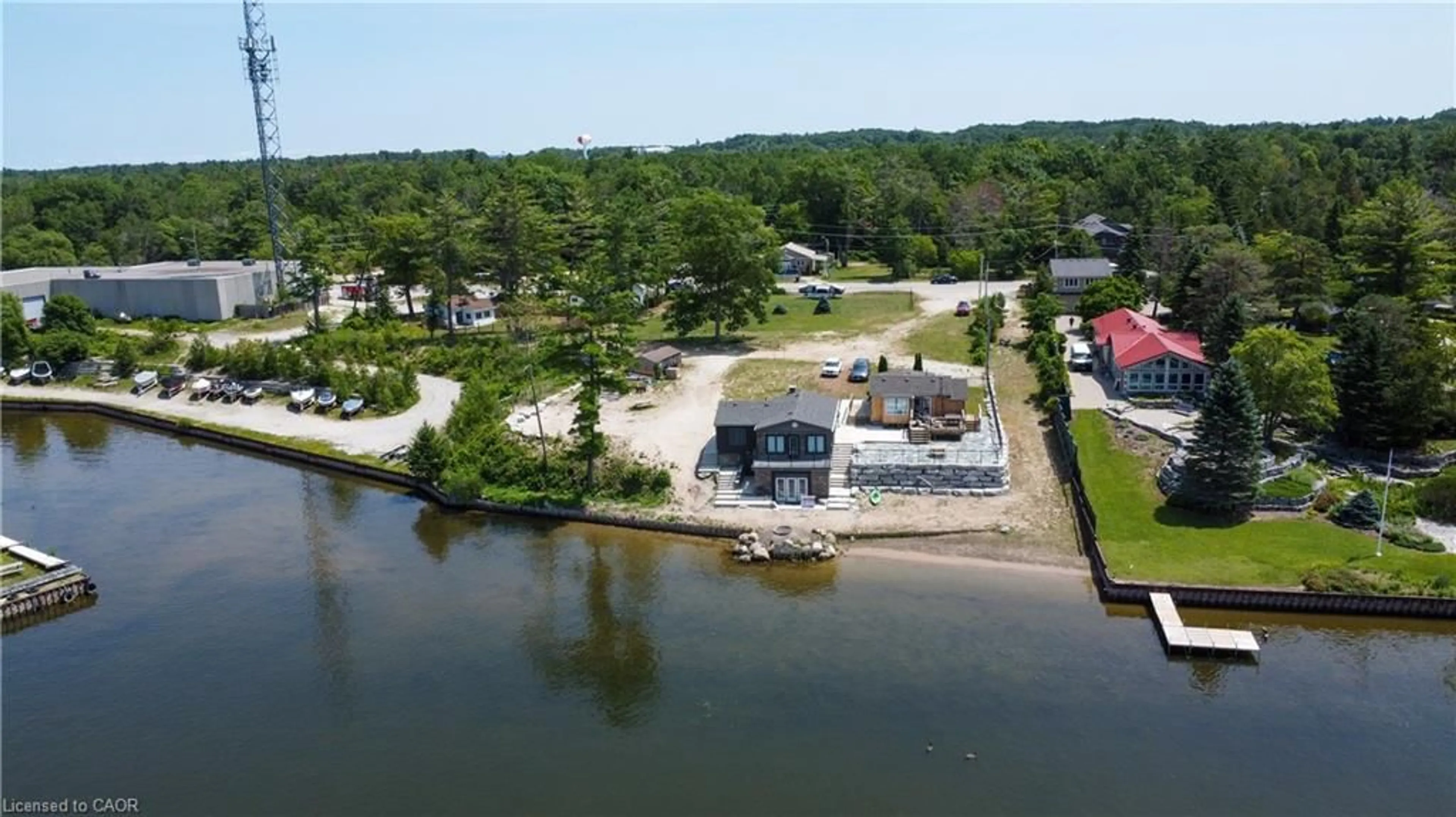 A pic from outside/outdoor area/front of a property/back of a property/a pic from drone, water/lake/river/ocean view for 0 River Rd, Wasaga Beach Ontario L3B 5N6