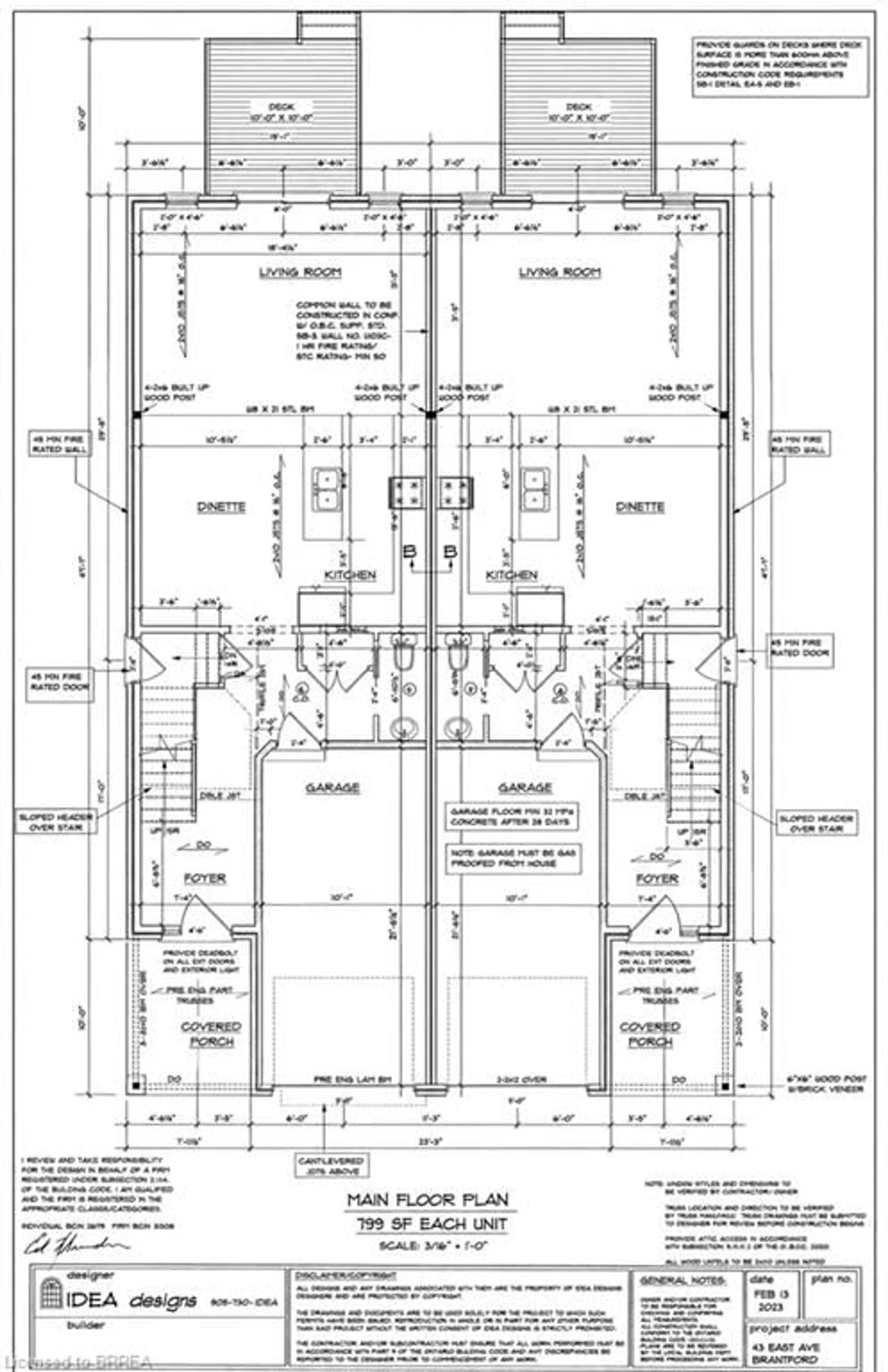 Floor plan for 43 East Ave #A, Brantford Ontario N3S 3L2